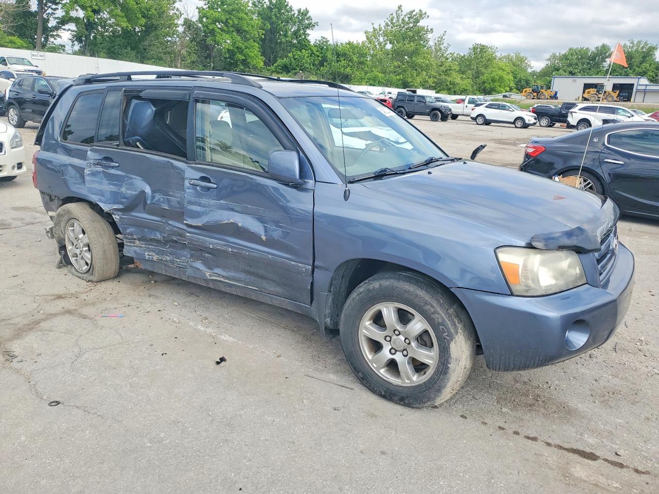 2005 Toyota Highlander Base Blue vin: JTEGD21A550116965