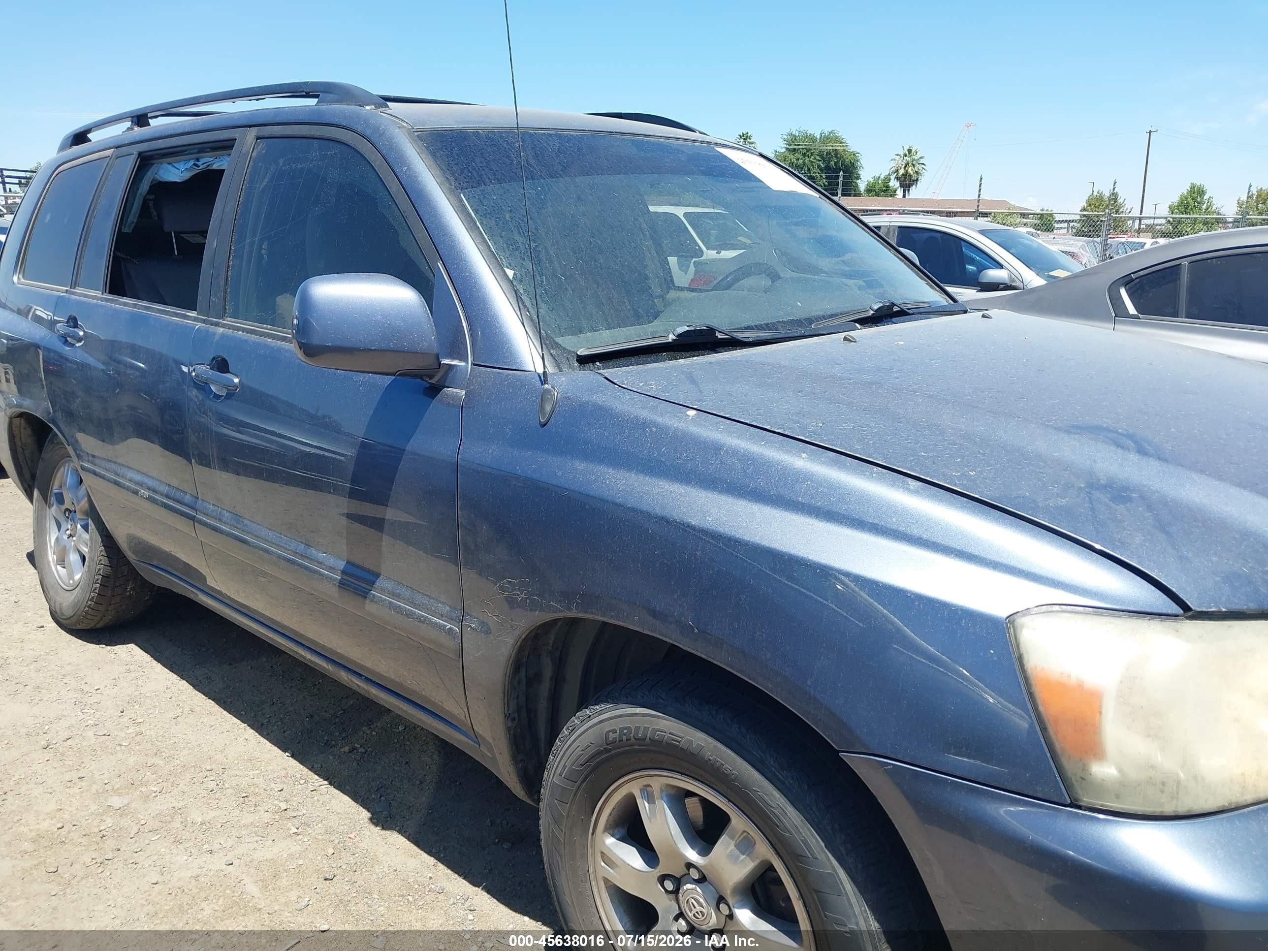 2005 Toyota Highlander   Navy vin: JTEGD21A550127402