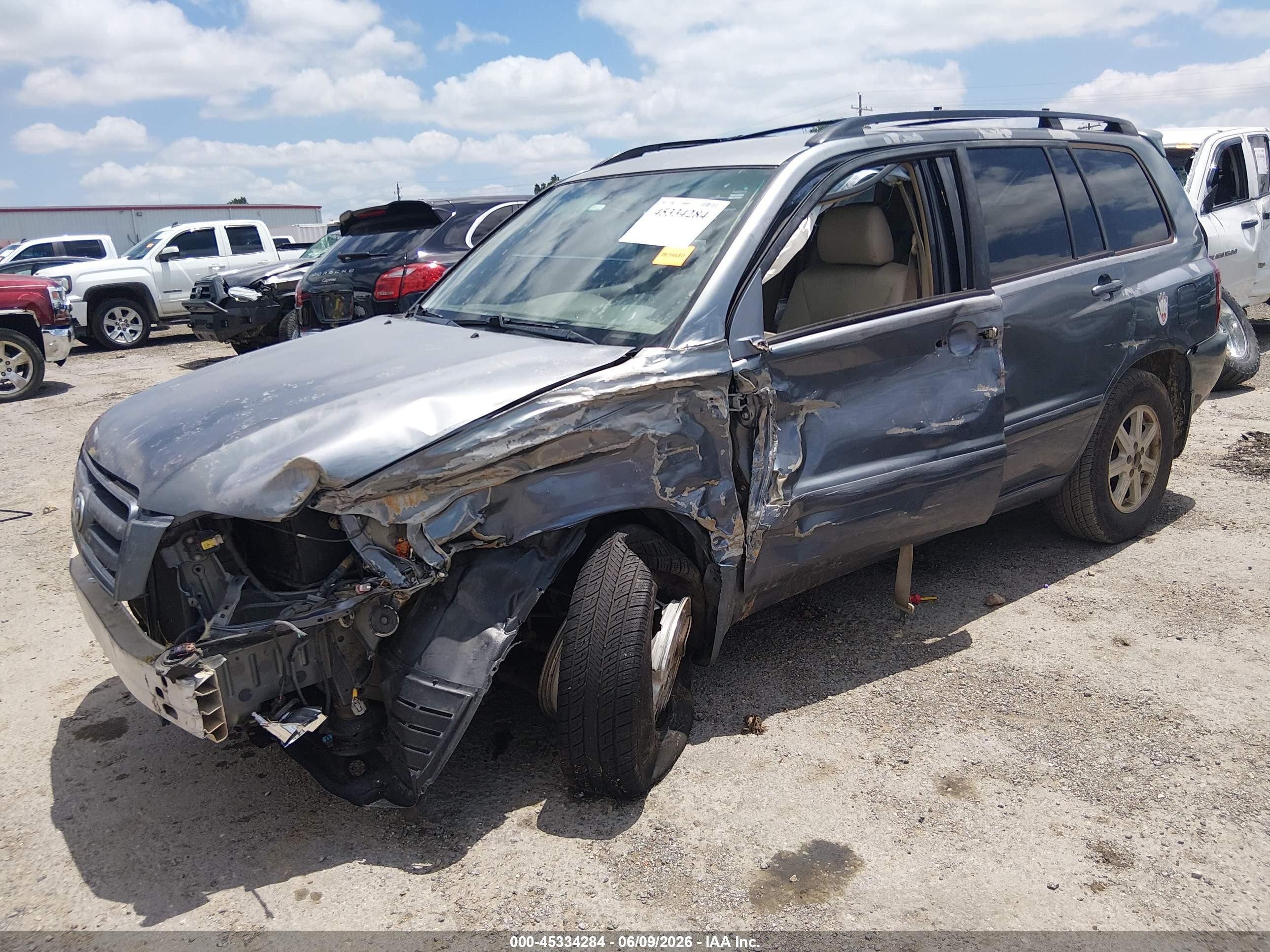 2006 Toyota Highlander   Teal vin: JTEGD21A560138840