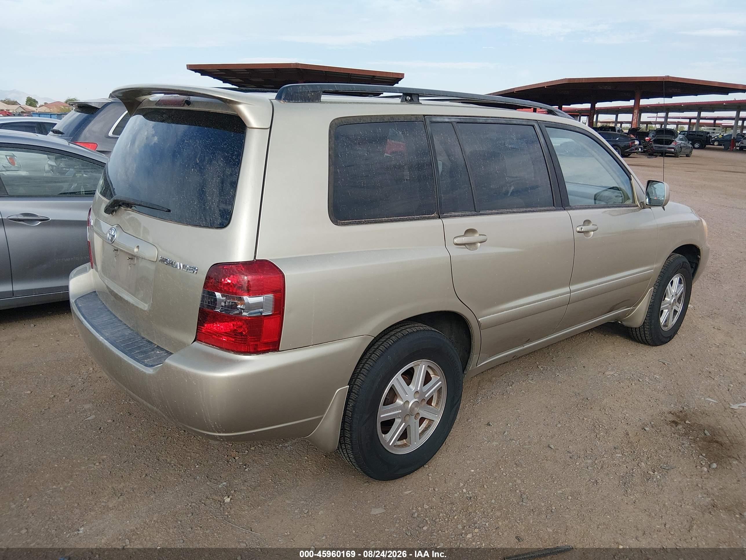 2007 Toyota Highlander   Beige vin: JTEGD21A570157468