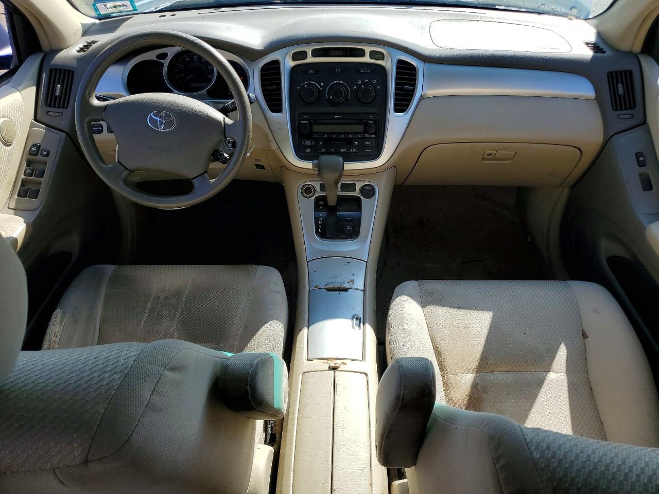 2004 Toyota Highlander Base Blue vin: JTEGD21A640097177