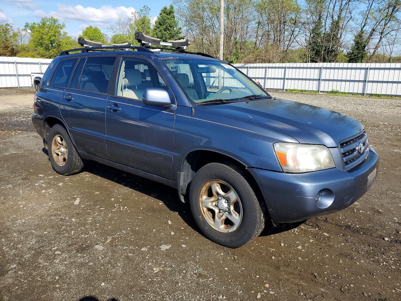 2004 Toyota Highlander Base Blue vin: JTEGD21A640097177