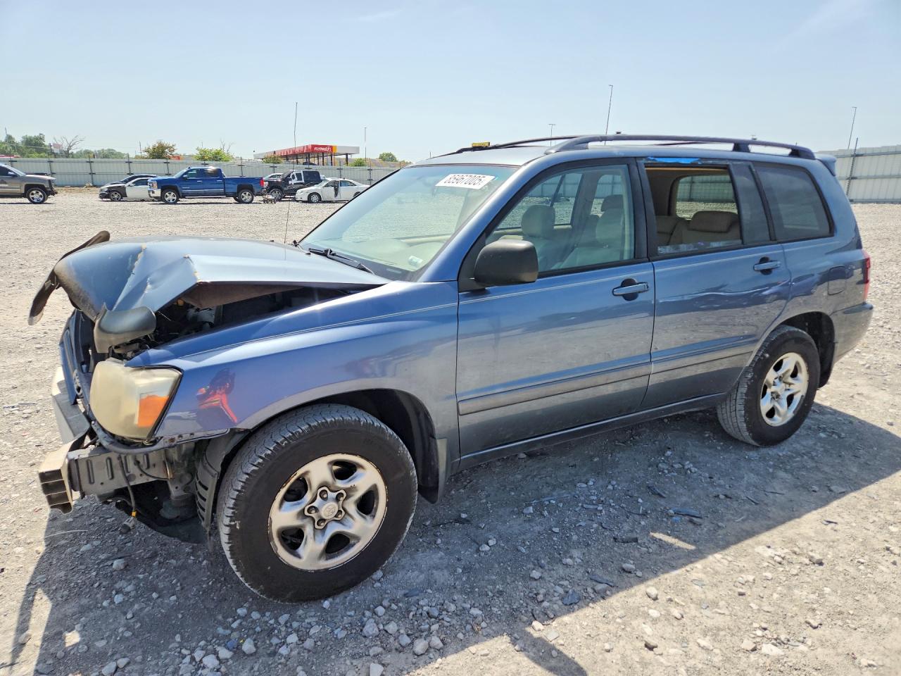 2005 Toyota Highlander Base Blue vin: JTEGD21A650111323