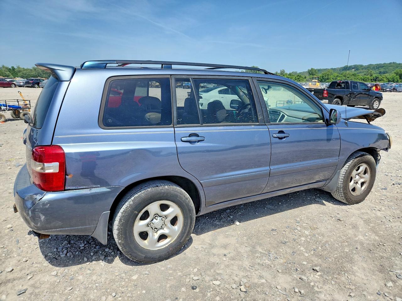 2005 Toyota Highlander Base Blue vin: JTEGD21A650111323