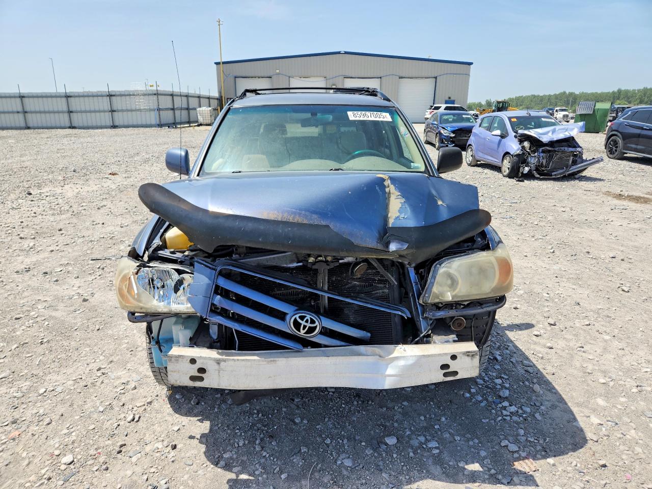 2005 Toyota Highlander Base Blue vin: JTEGD21A650111323
