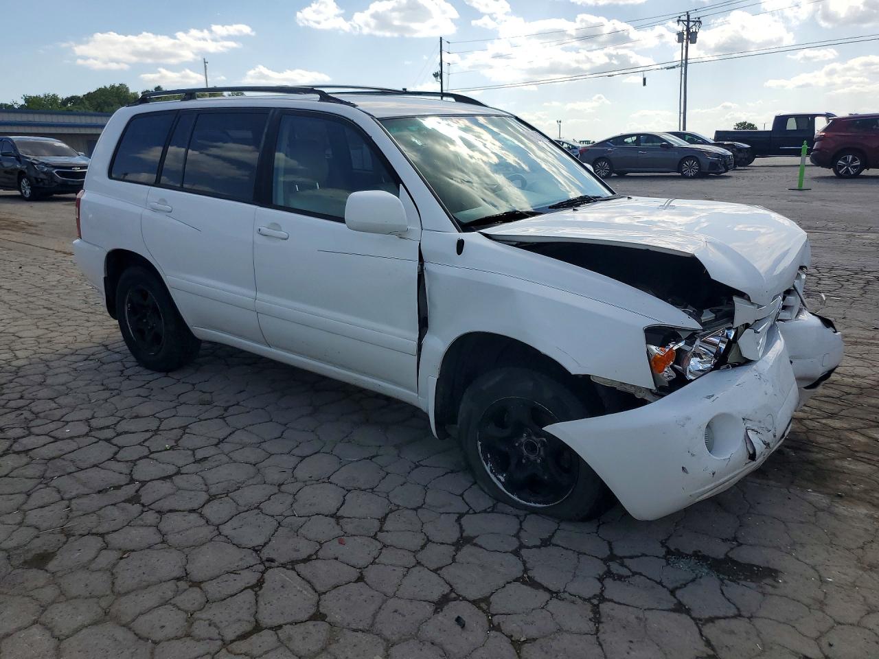 2006 Toyota Highlander Base Белый vin: JTEGD21A660132271