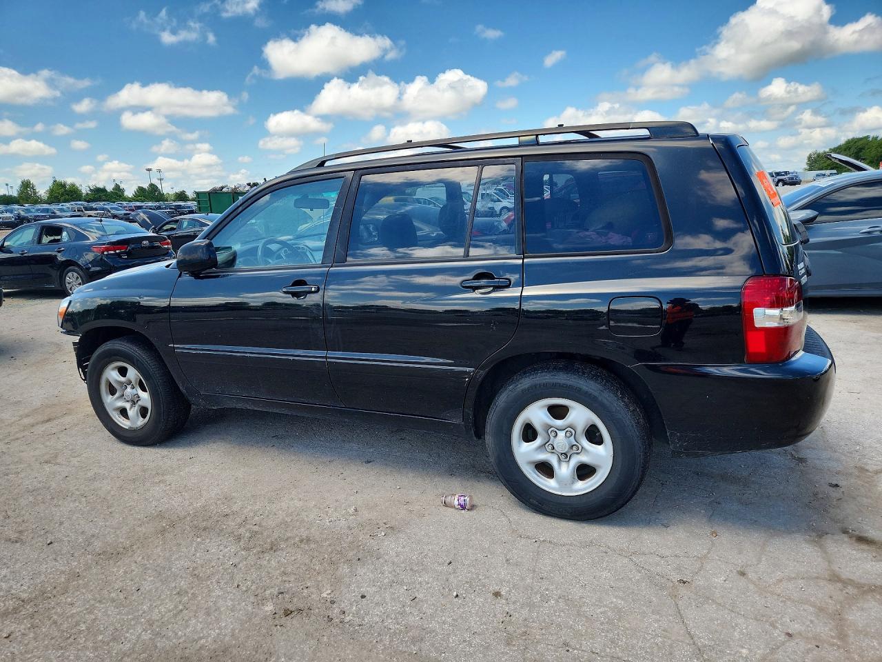 2006 Toyota Highlander Base Черный vin: JTEGD21A660140175
