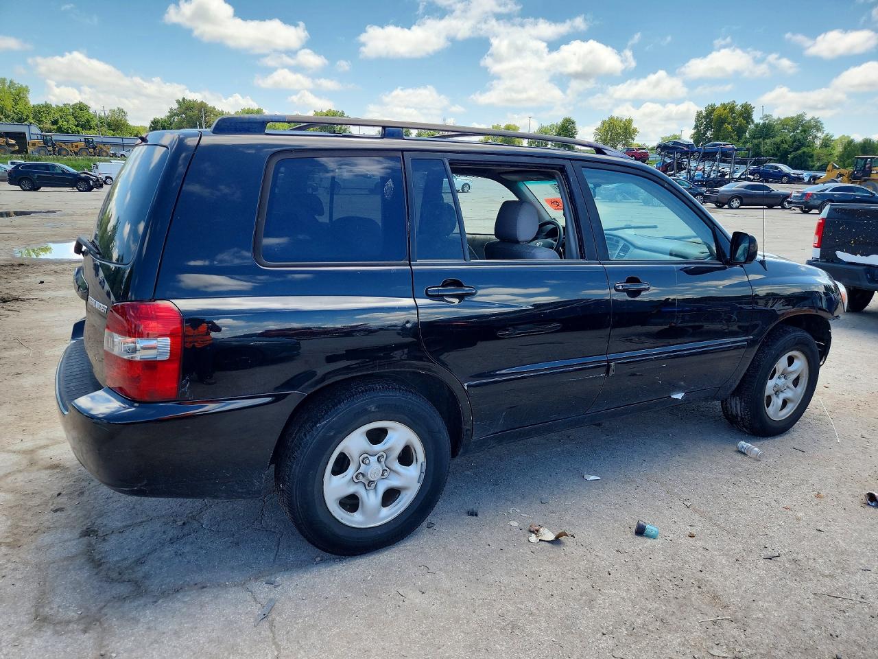2006 Toyota Highlander Base Черный vin: JTEGD21A660140175