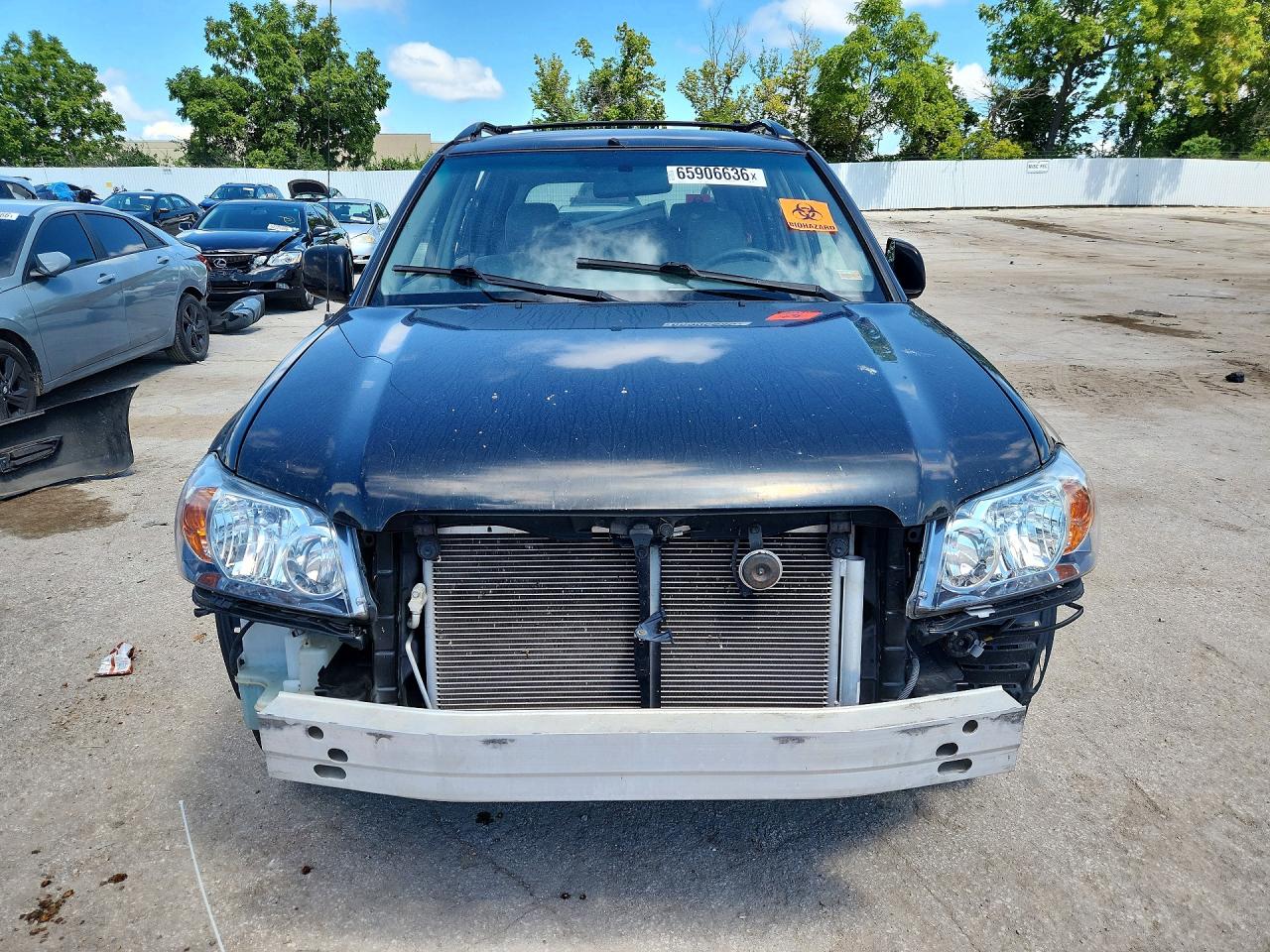 2006 Toyota Highlander Base Черный vin: JTEGD21A660140175