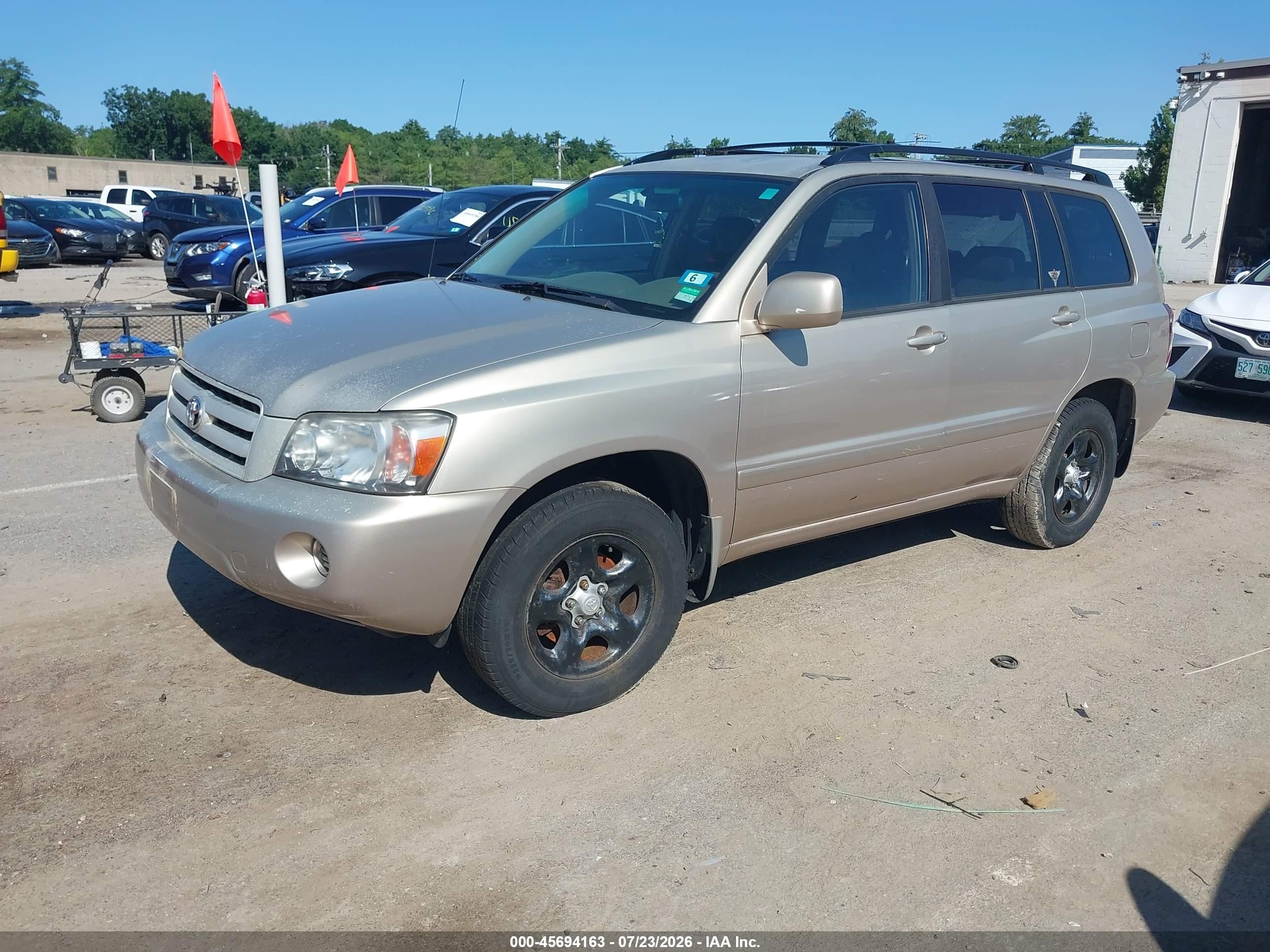 2006 Toyota Highlander   Бежевый vin: JTEGD21A660141522