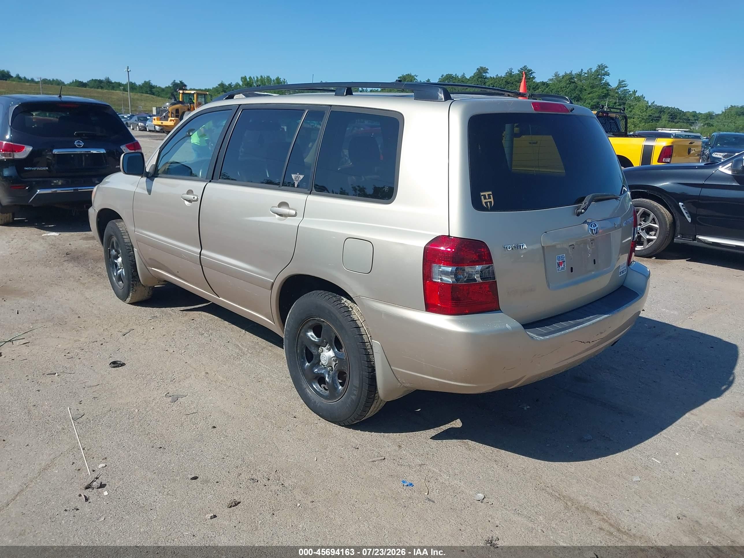 2006 Toyota Highlander   Бежевый vin: JTEGD21A660141522
