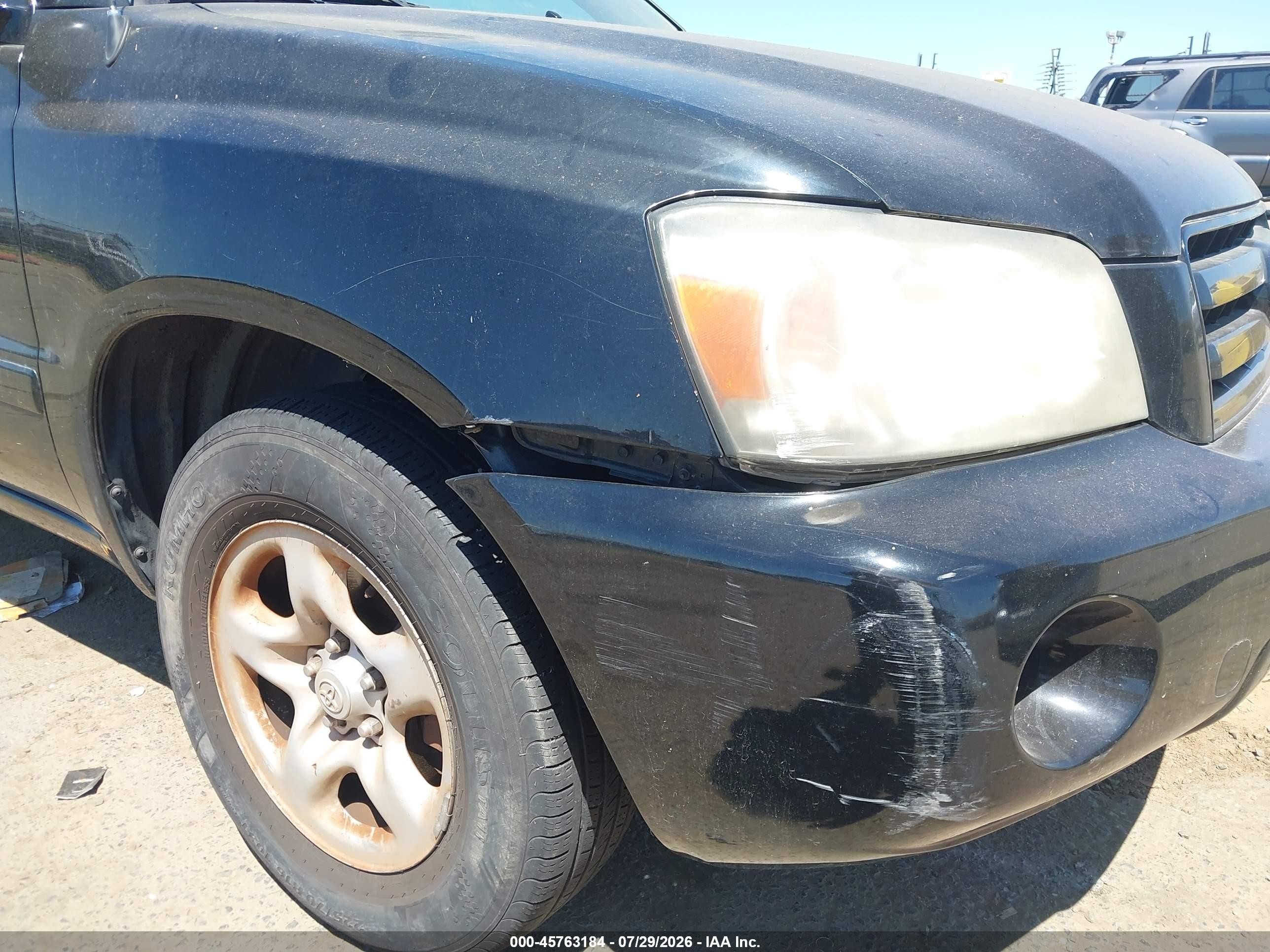 2006 Toyota Highlander   Black vin: JTEGD21A660143559