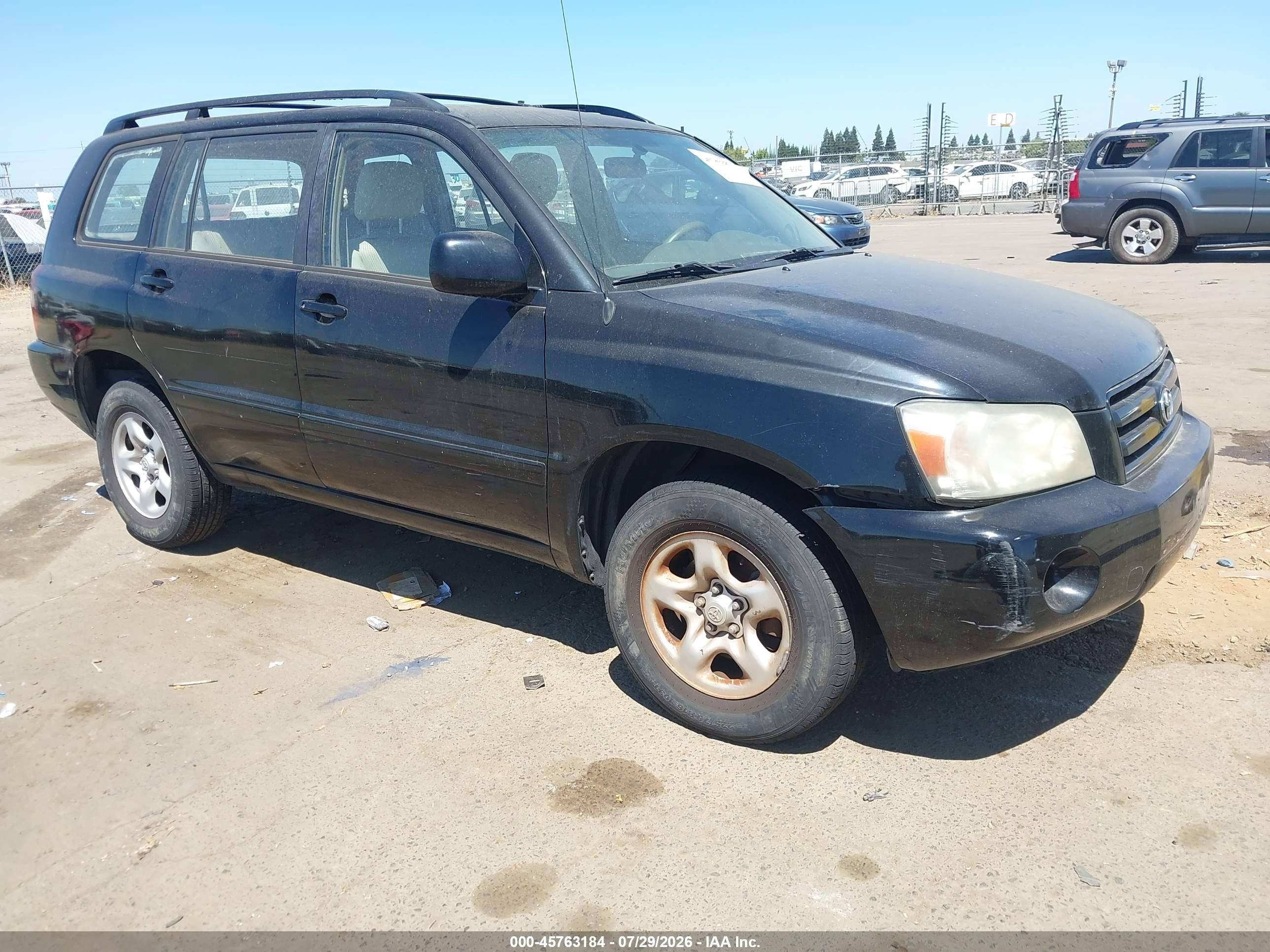 2006 Toyota Highlander   Черный vin: JTEGD21A660143559