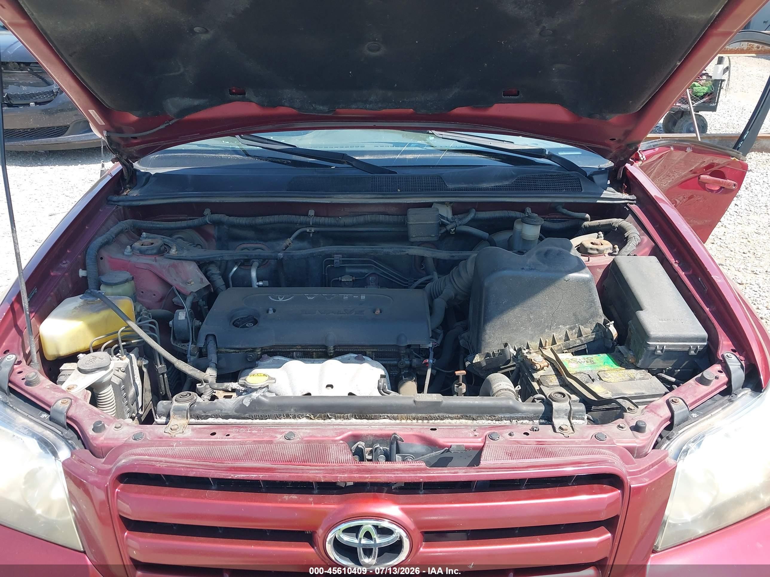 2006 Toyota Highlander   Maroon vin: JTEGD21A660151998