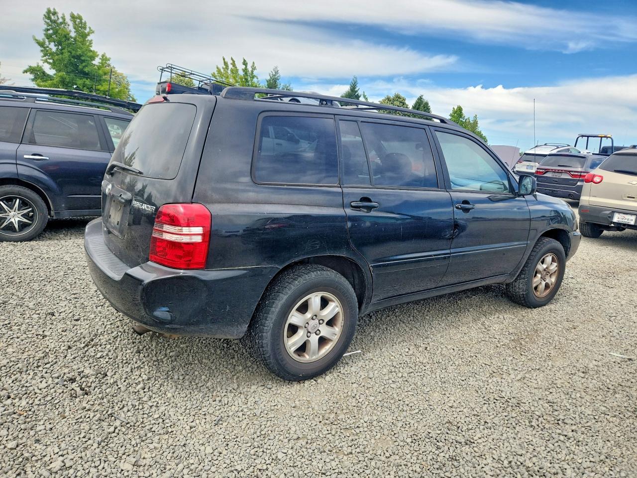 2001 Toyota Highlander Base Black vin: JTEGD21A710011970