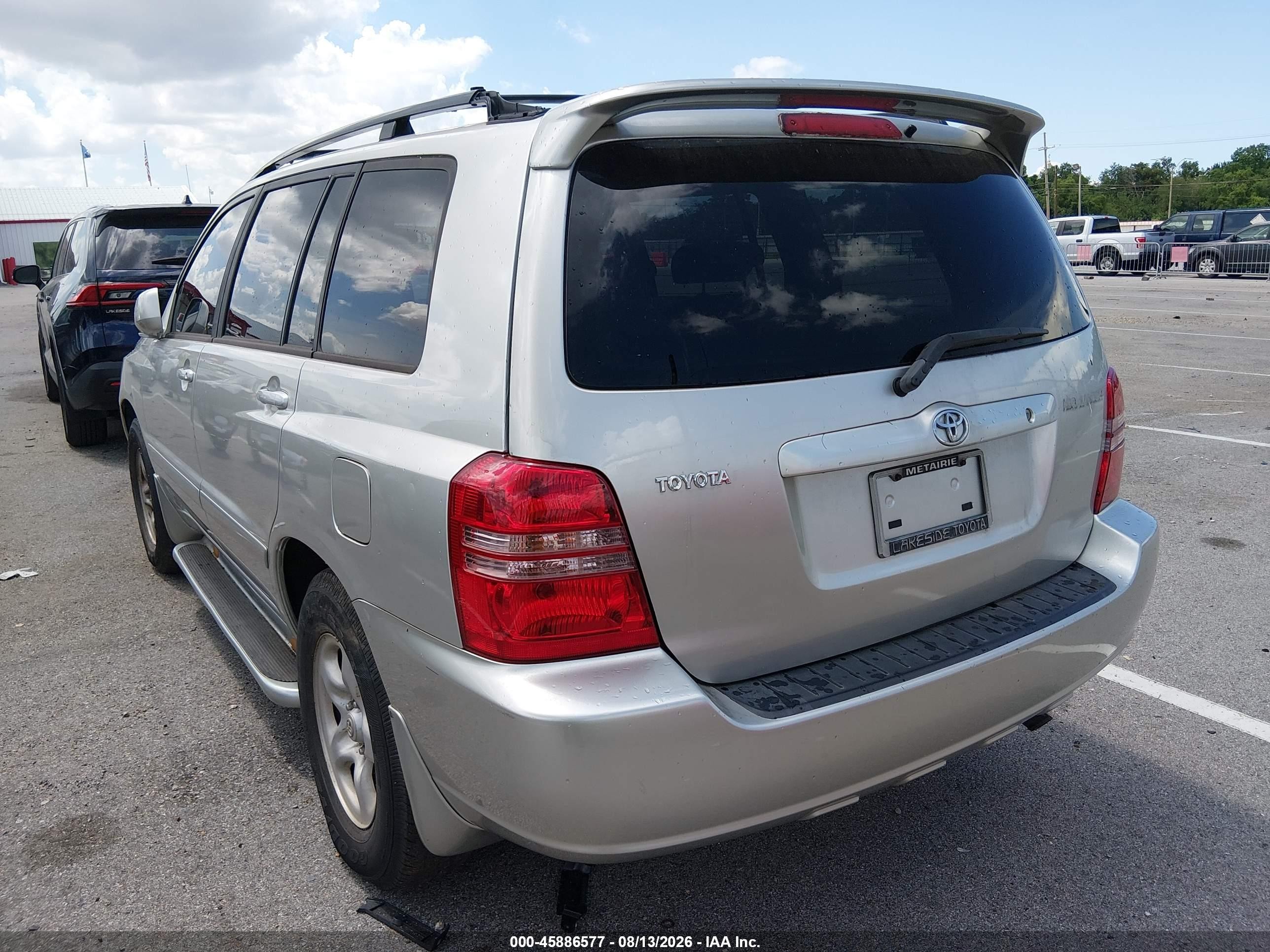 2003 Toyota Highlander   Бежевый vin: JTEGD21A730062128