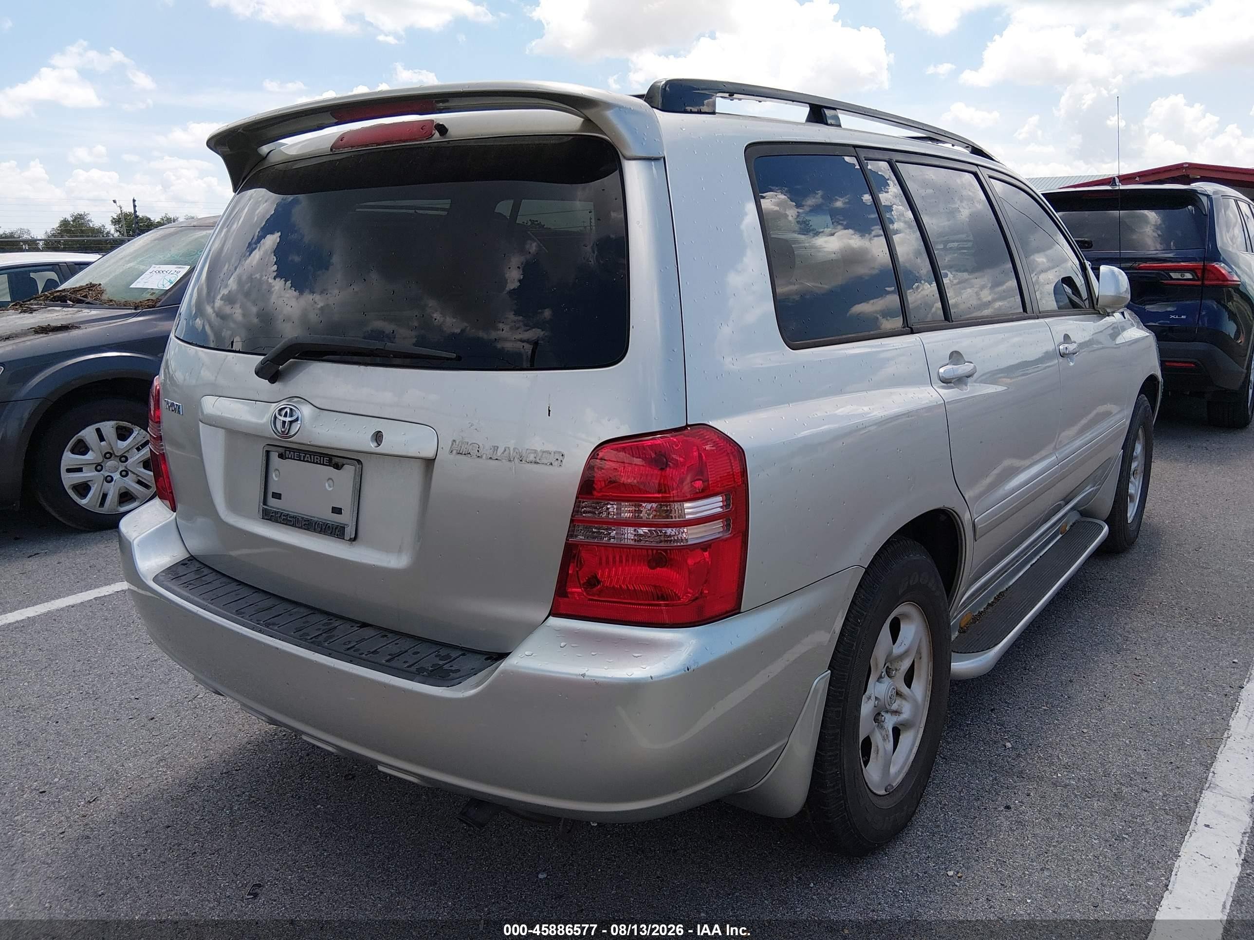 2003 Toyota Highlander   Бежевый vin: JTEGD21A730062128