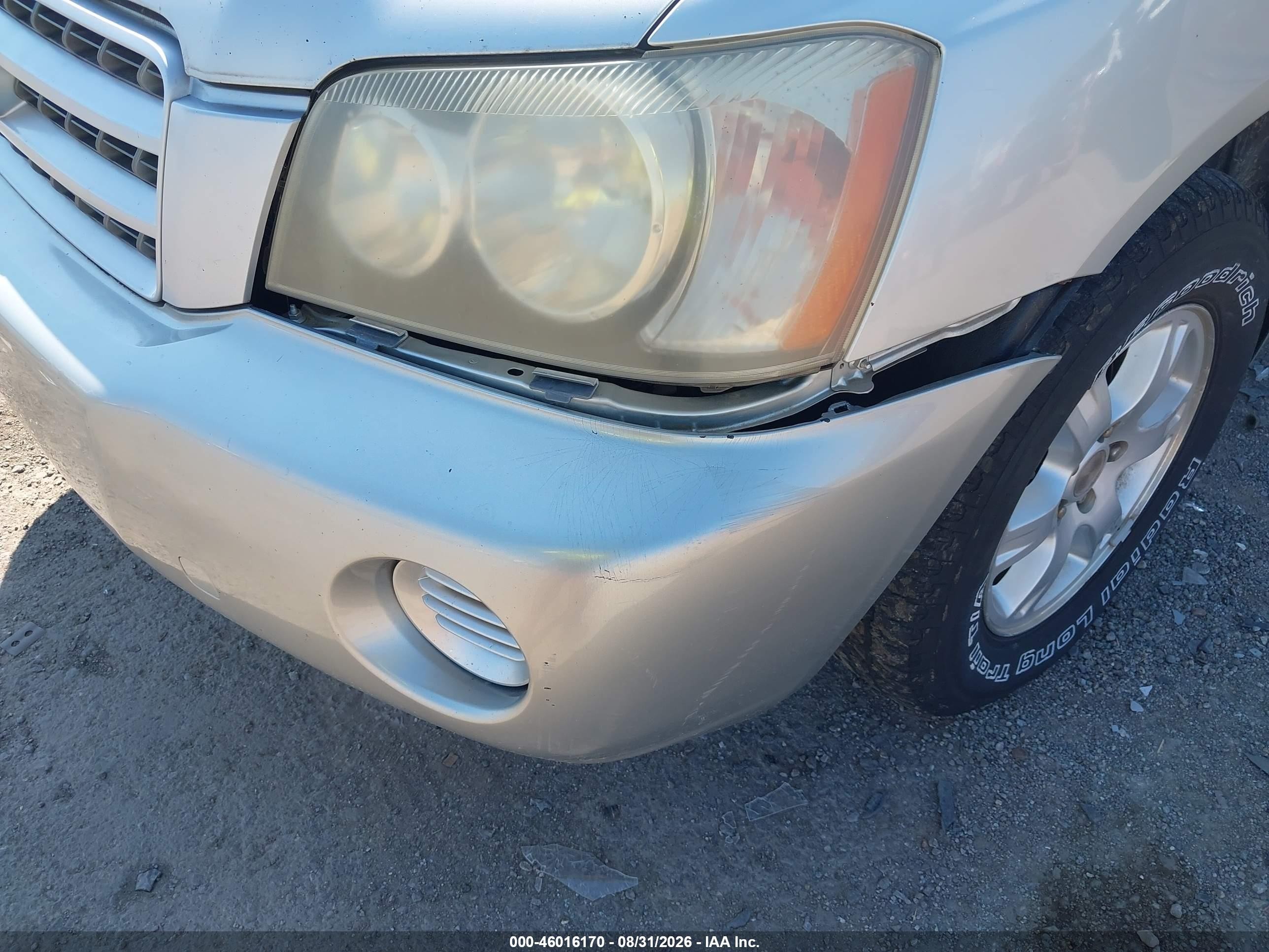 2003 Toyota Highlander   Silver vin: JTEGD21A730068382