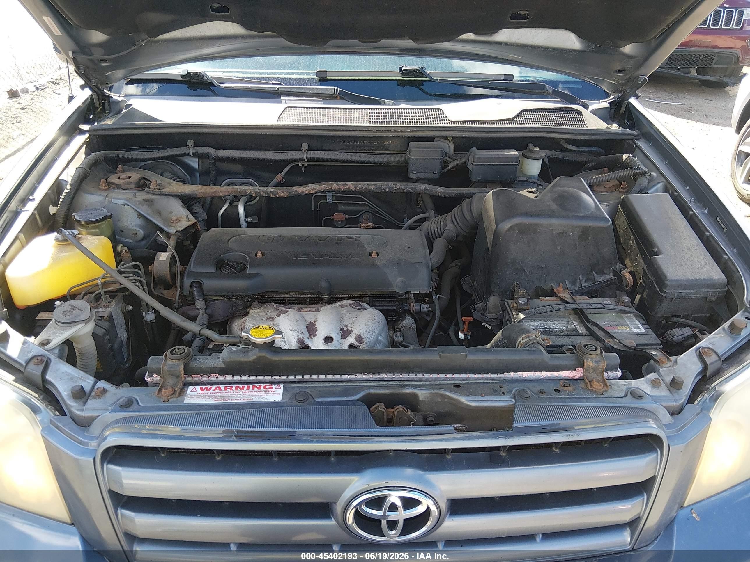 2004 Toyota Highlander   Blue vin: JTEGD21A740077830