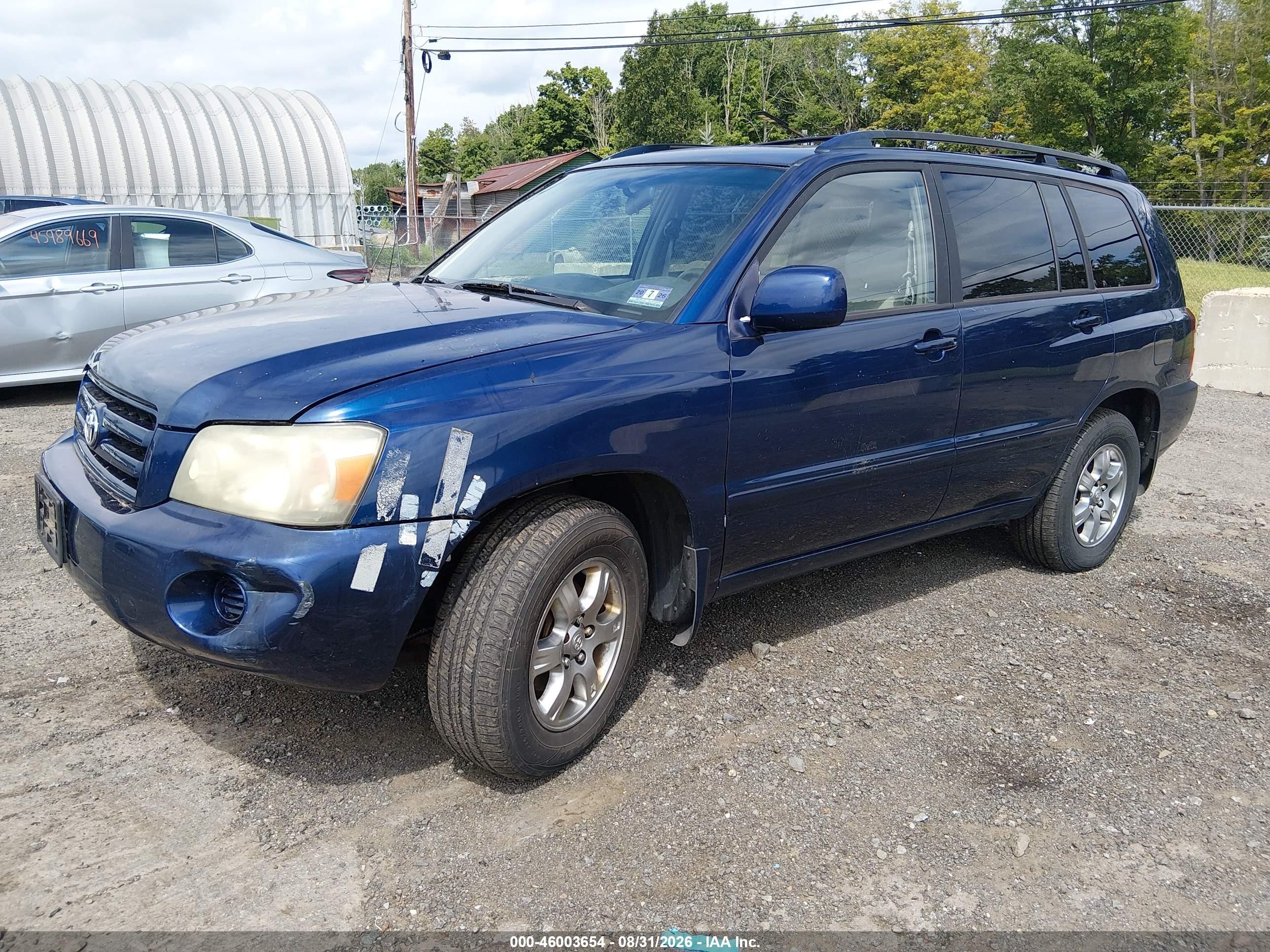 2004 Toyota Highlander   Blue vin: JTEGD21A740078993