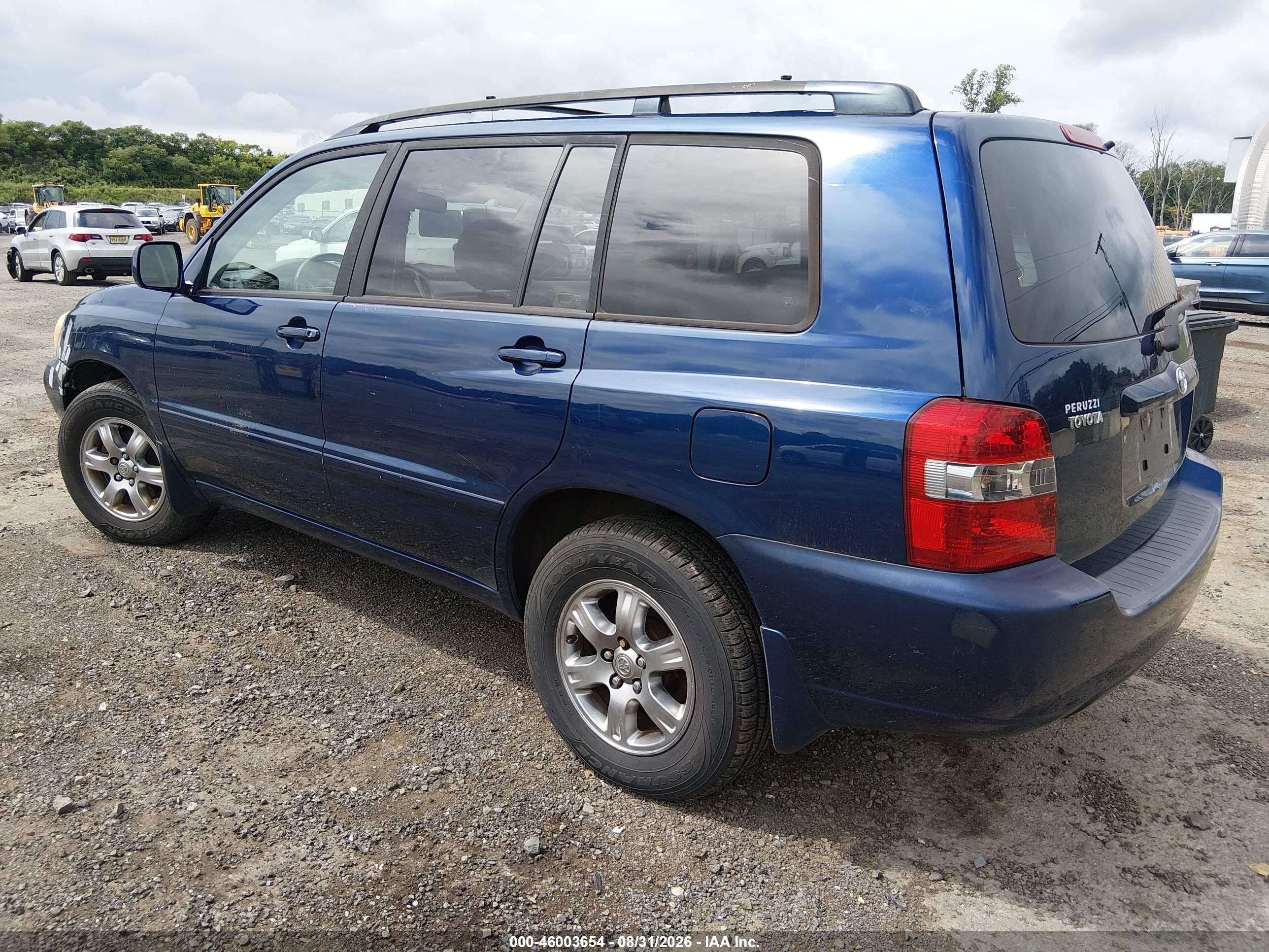 2004 Toyota Highlander   Blue vin: JTEGD21A740078993