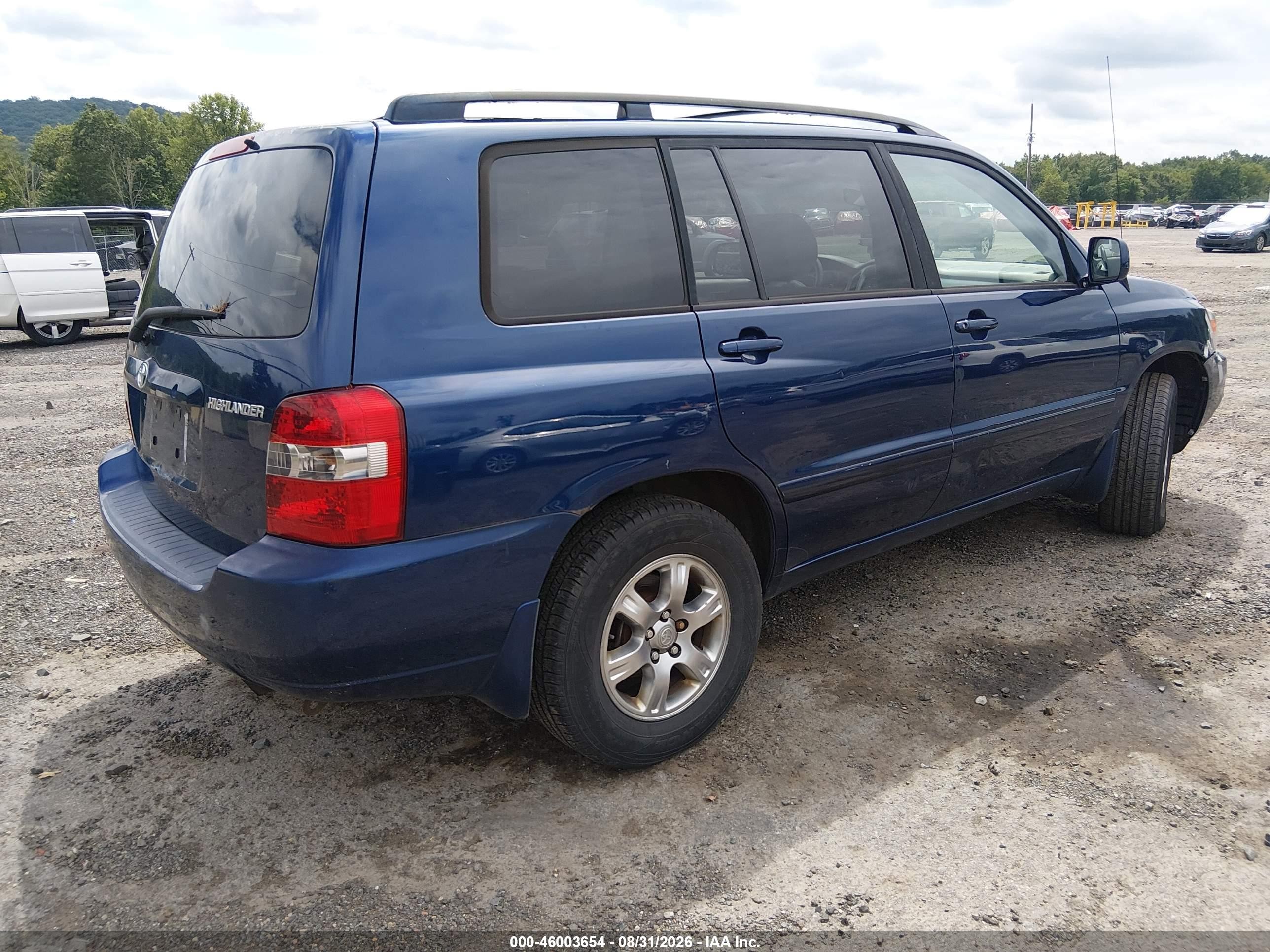 2004 Toyota Highlander   Blue vin: JTEGD21A740078993