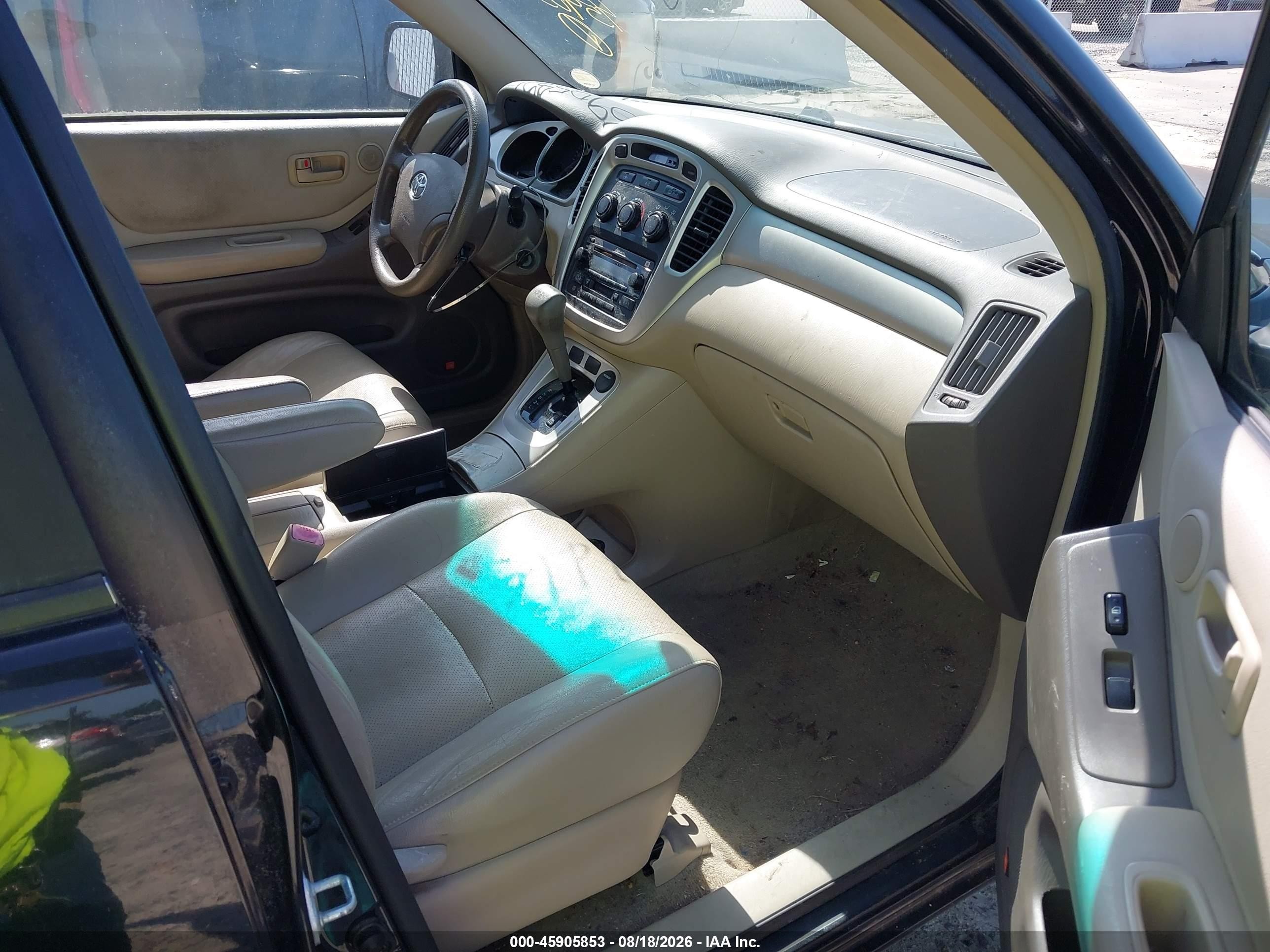 2004 Toyota Highlander   Black vin: JTEGD21A740083207