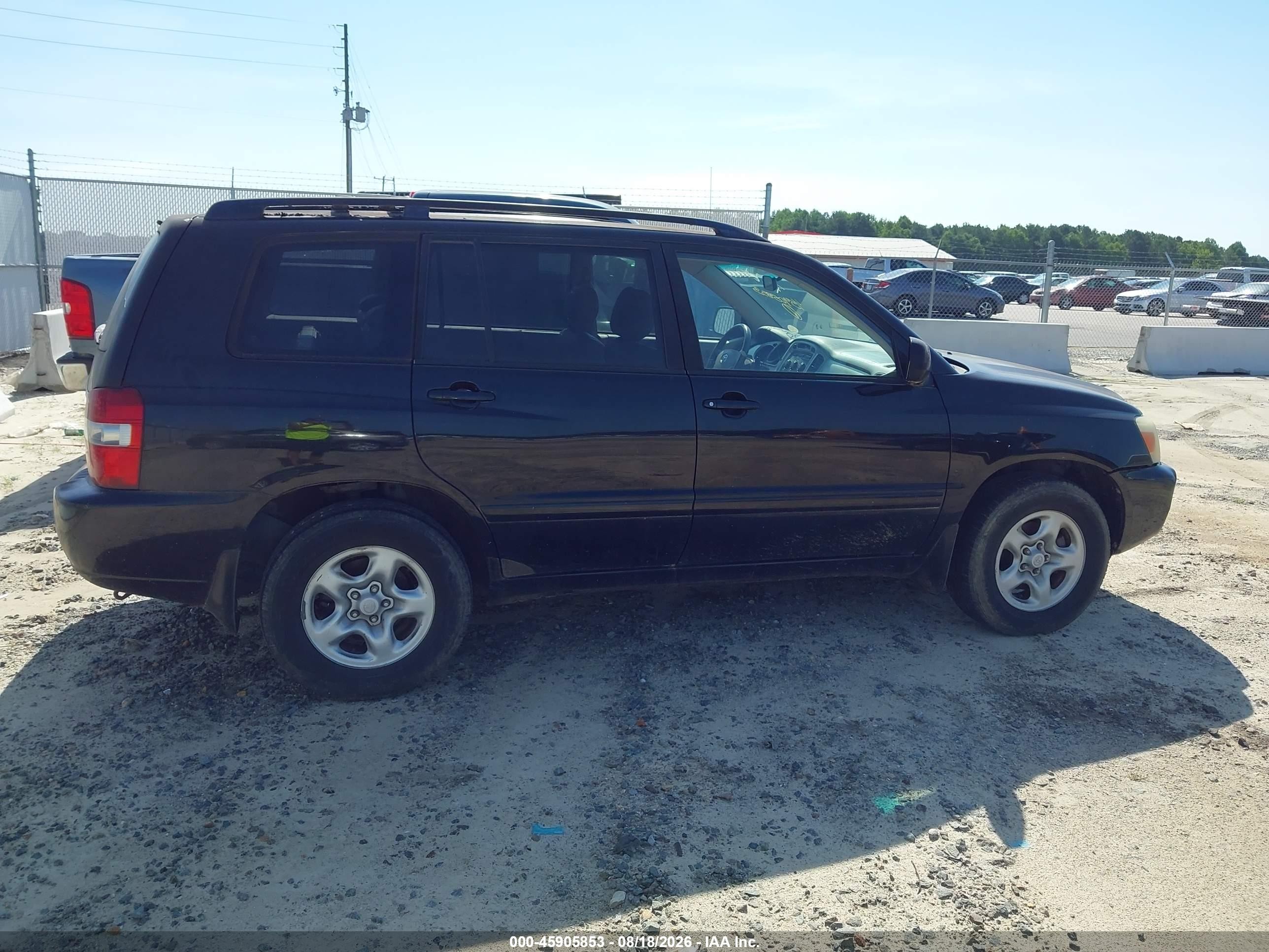 2004 Toyota Highlander   Black vin: JTEGD21A740083207