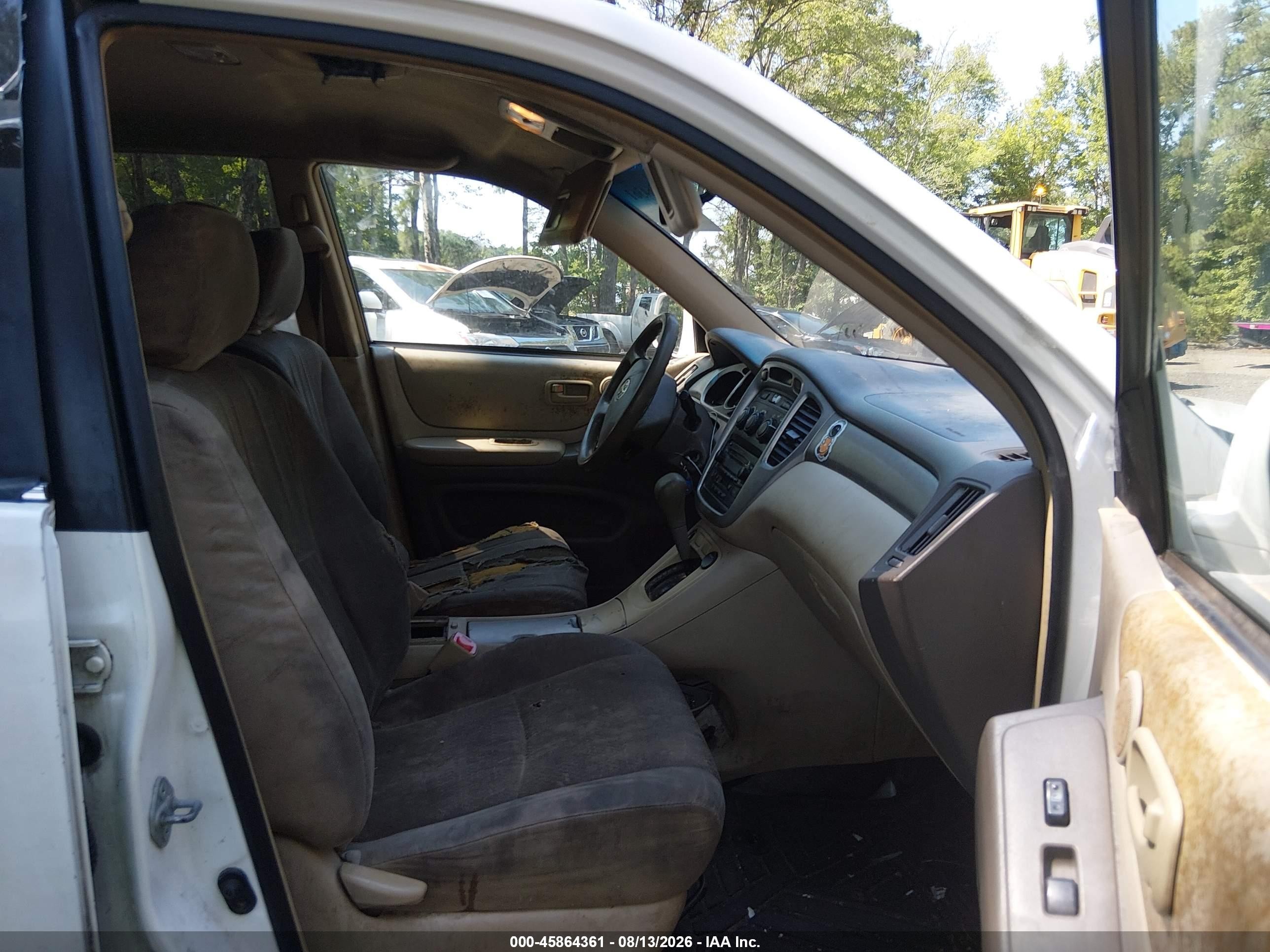 2005 Toyota Highlander   White vin: JTEGD21A750109760