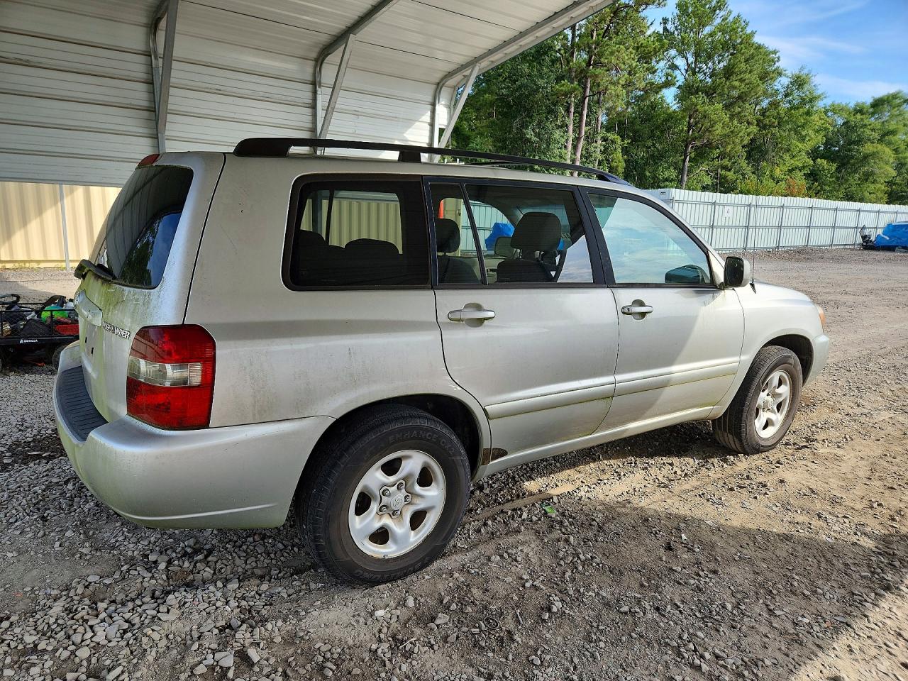 2005 Toyota Highlander Base Gray vin: JTEGD21A750120256