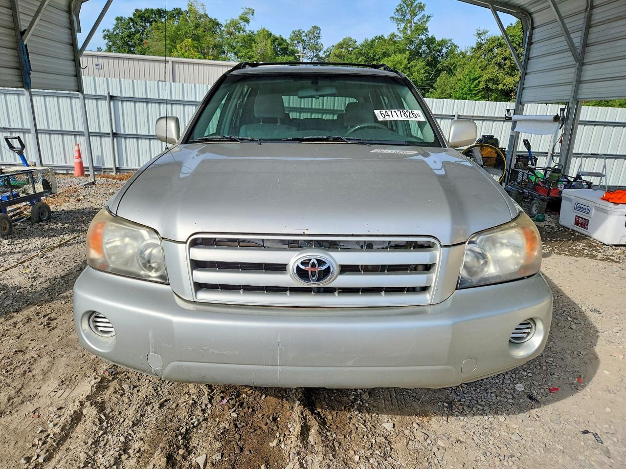 2005 Toyota Highlander Base Gray vin: JTEGD21A750120256