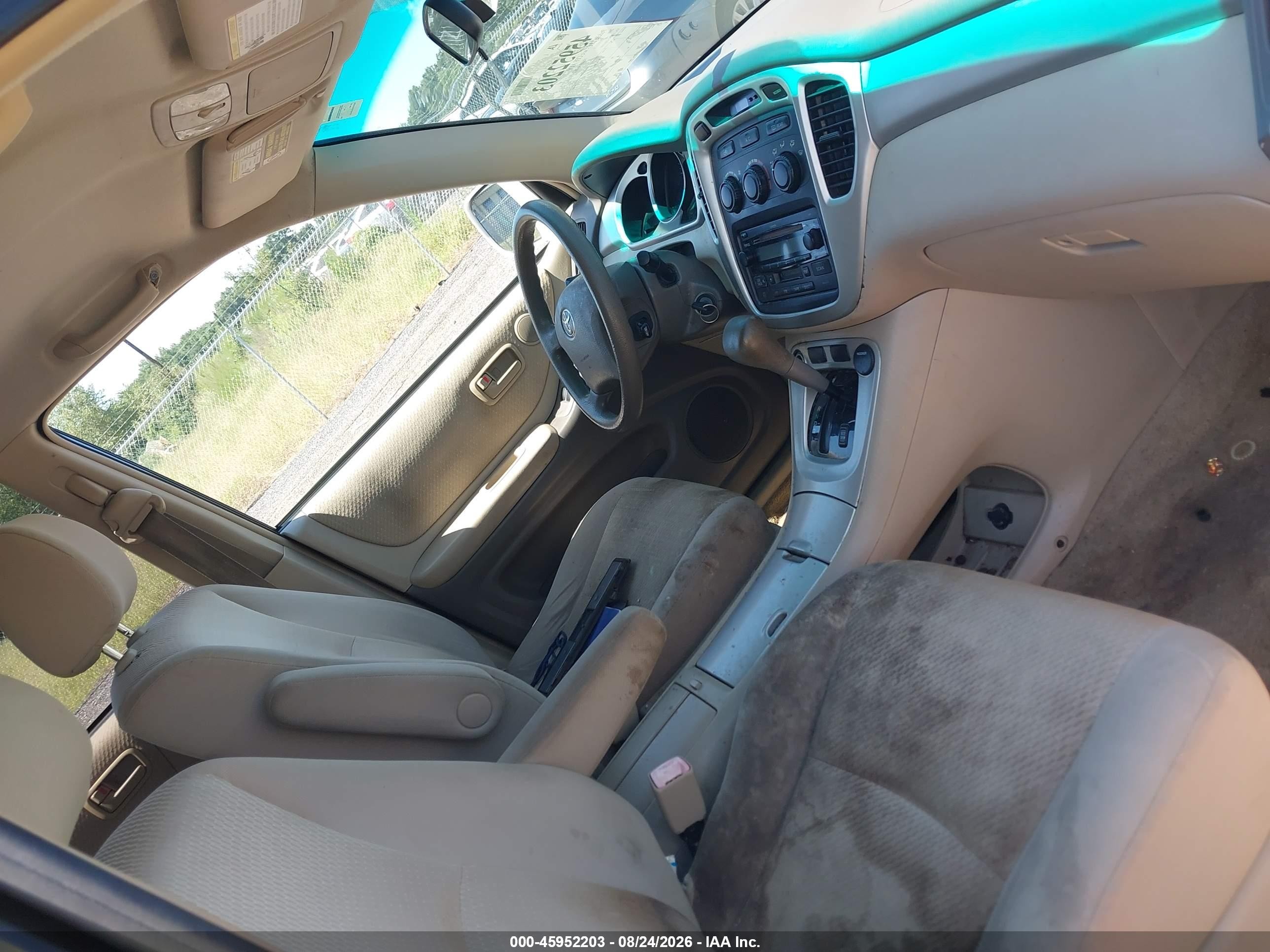 2006 Toyota Highlander   White vin: JTEGD21A760132487
