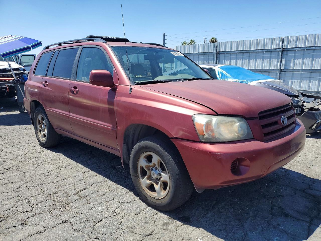 2006 Toyota Highlander Base Красный vin: JTEGD21A760136295
