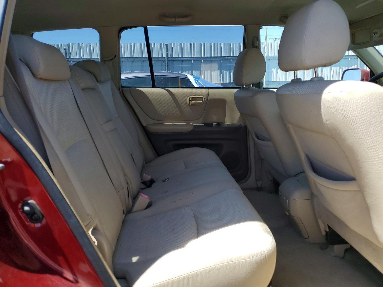 2006 Toyota Highlander Base Красный vin: JTEGD21A760136295