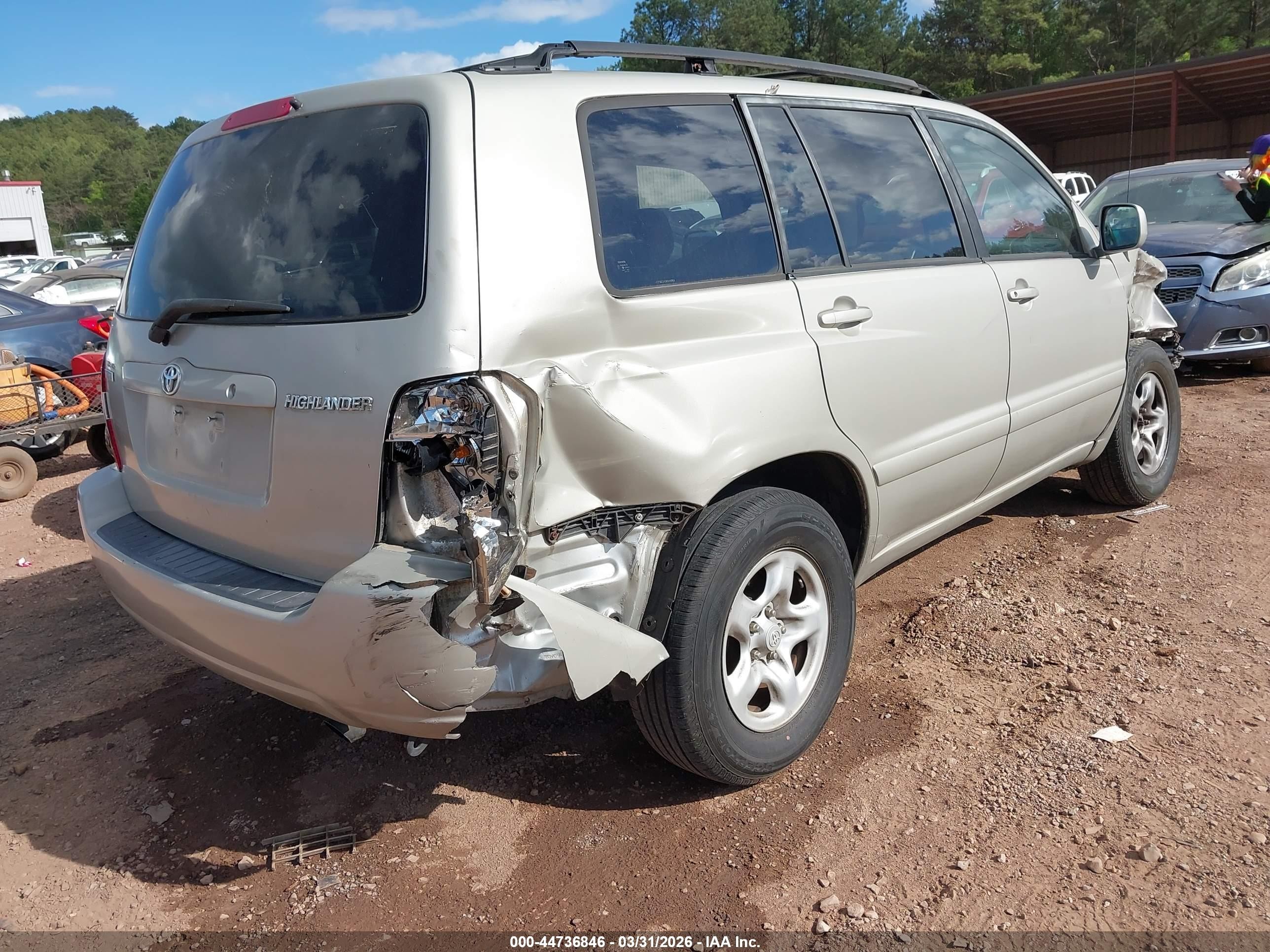 2006 Toyota Highlander   Beige vin: JTEGD21A760140816