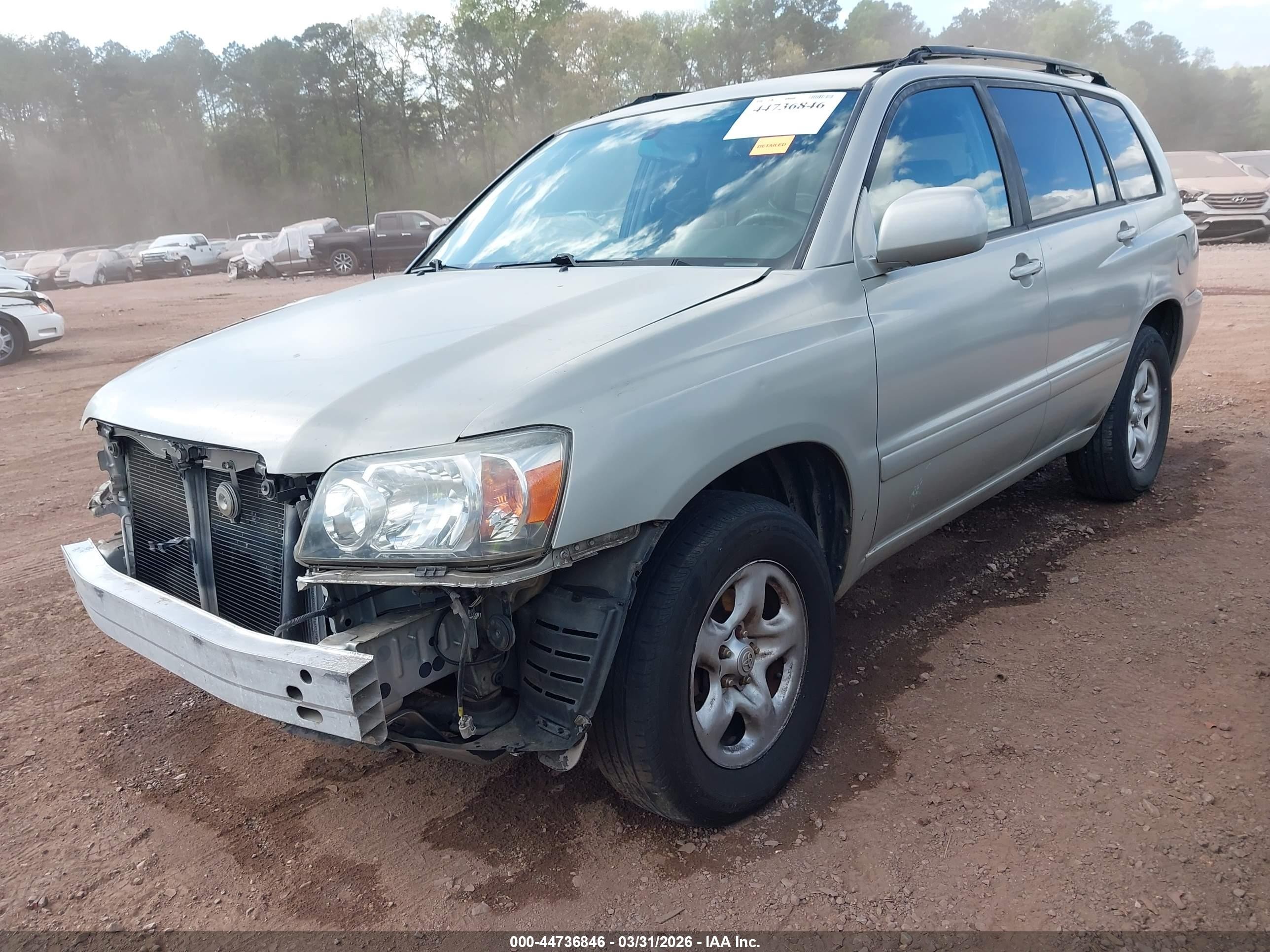 2006 Toyota Highlander   Beige vin: JTEGD21A760140816