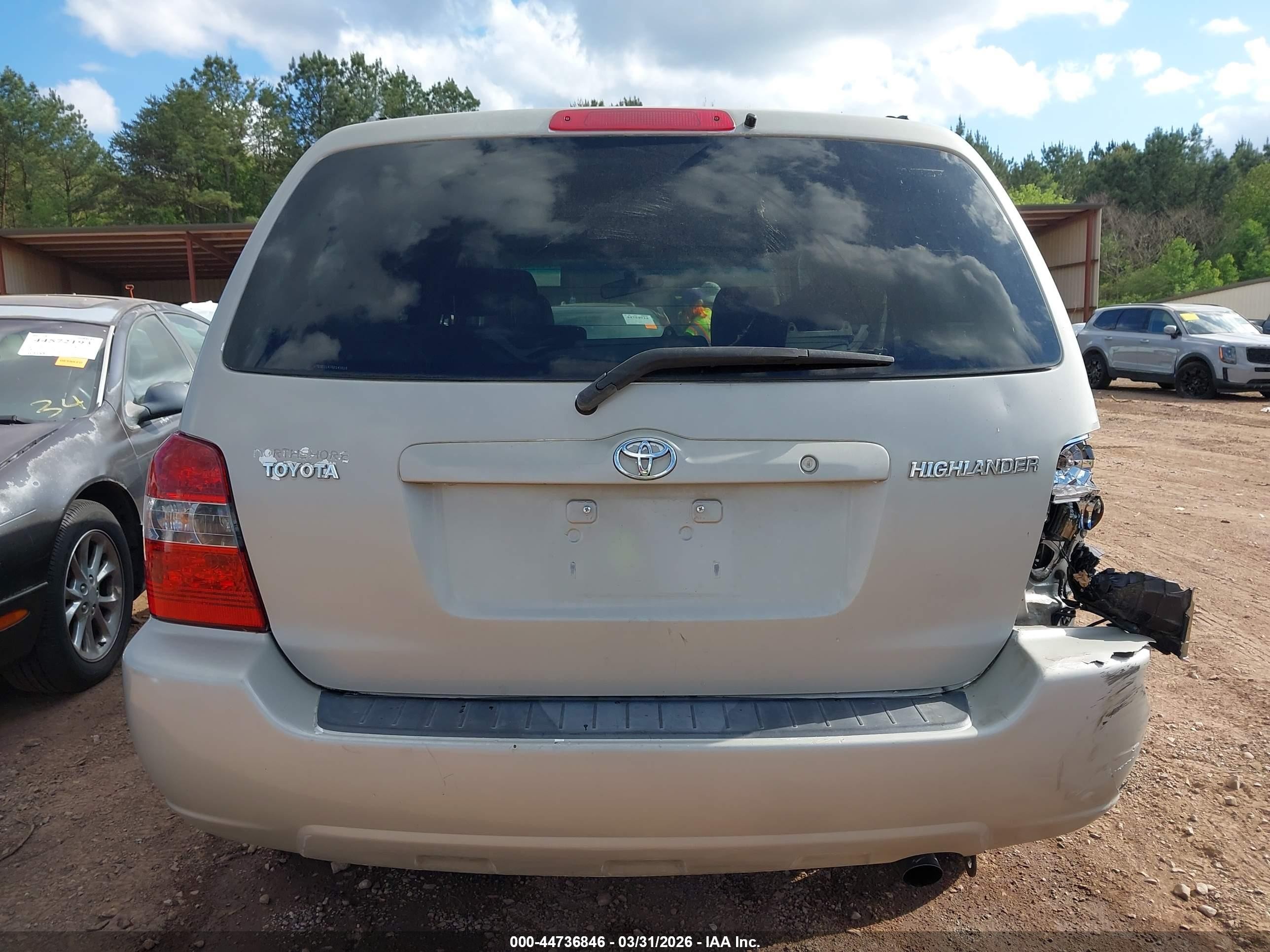 2006 Toyota Highlander   Beige vin: JTEGD21A760140816