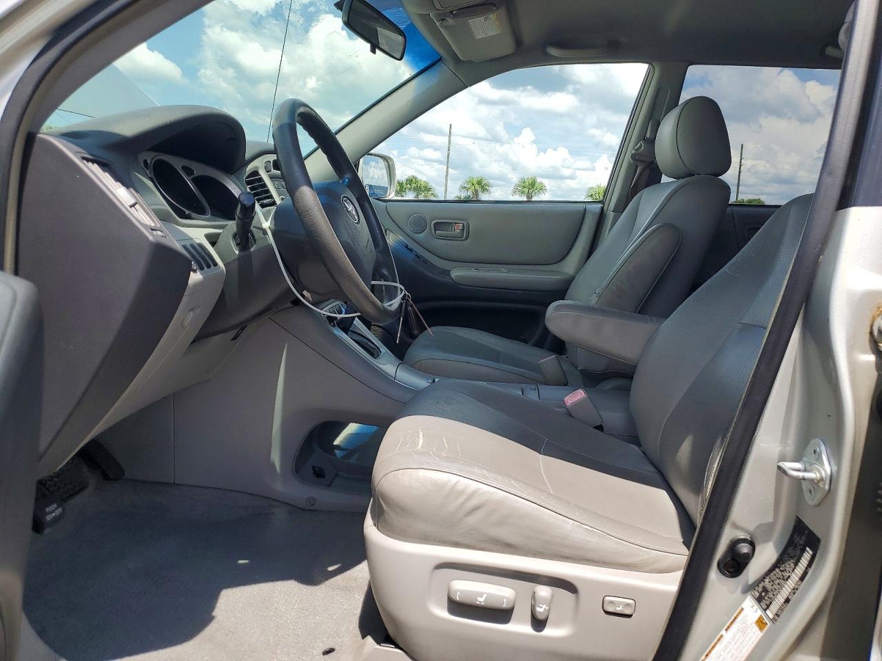 2006 Toyota Highlander Base Silver vin: JTEGD21A760142842