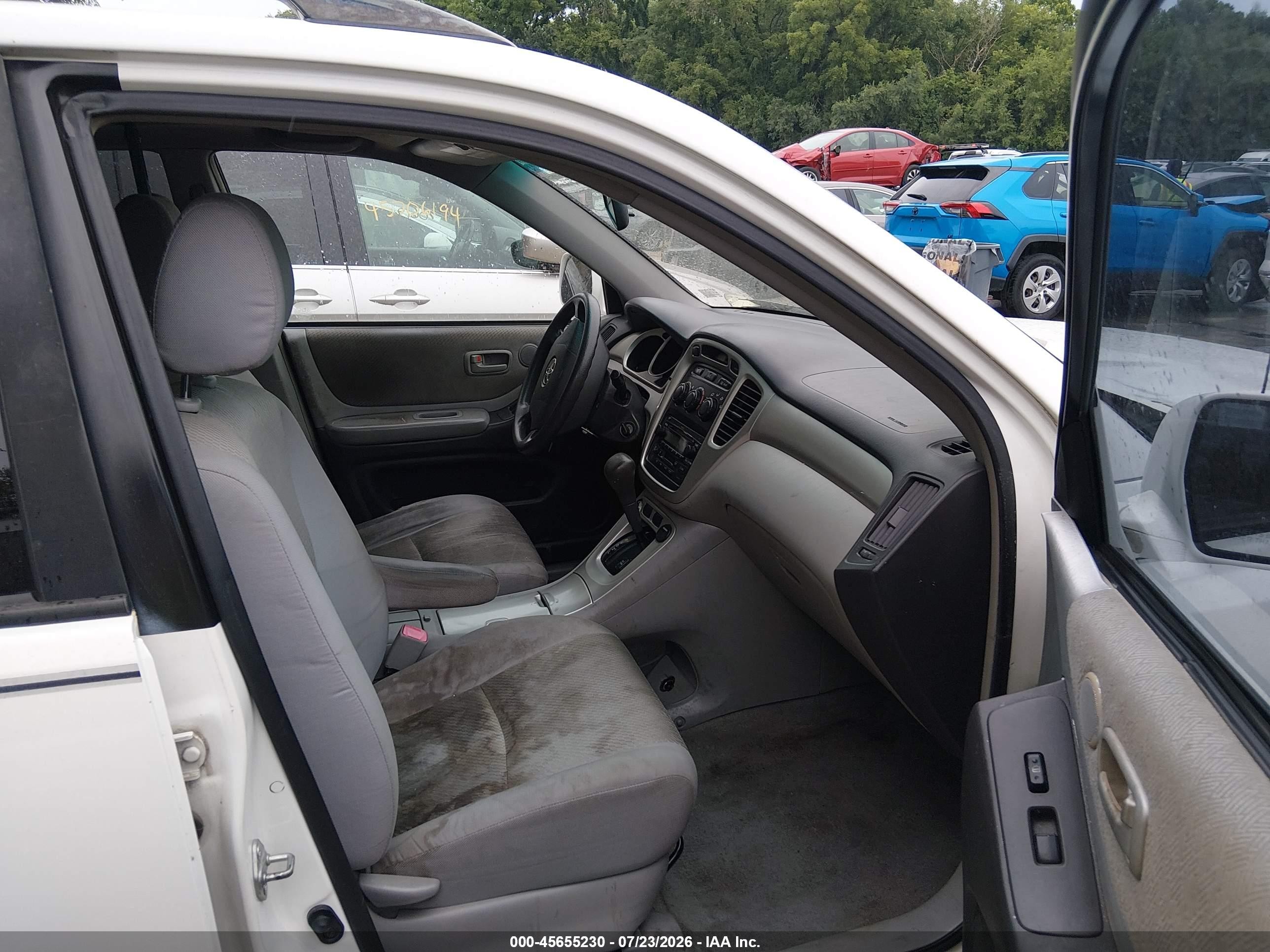 2006 Toyota Highlander White vin: JTEGD21A760154019