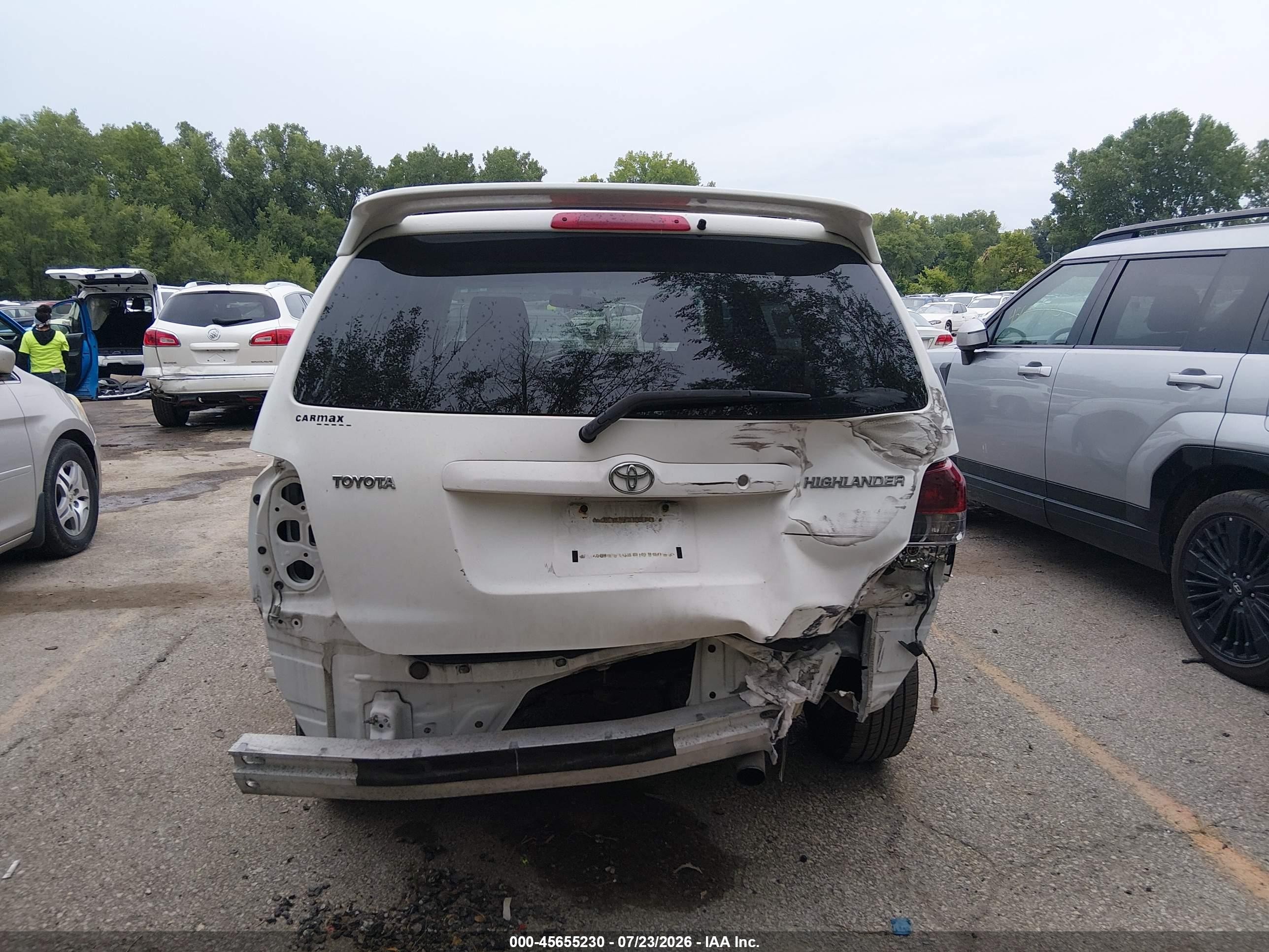 2006 Toyota Highlander White vin: JTEGD21A760154019