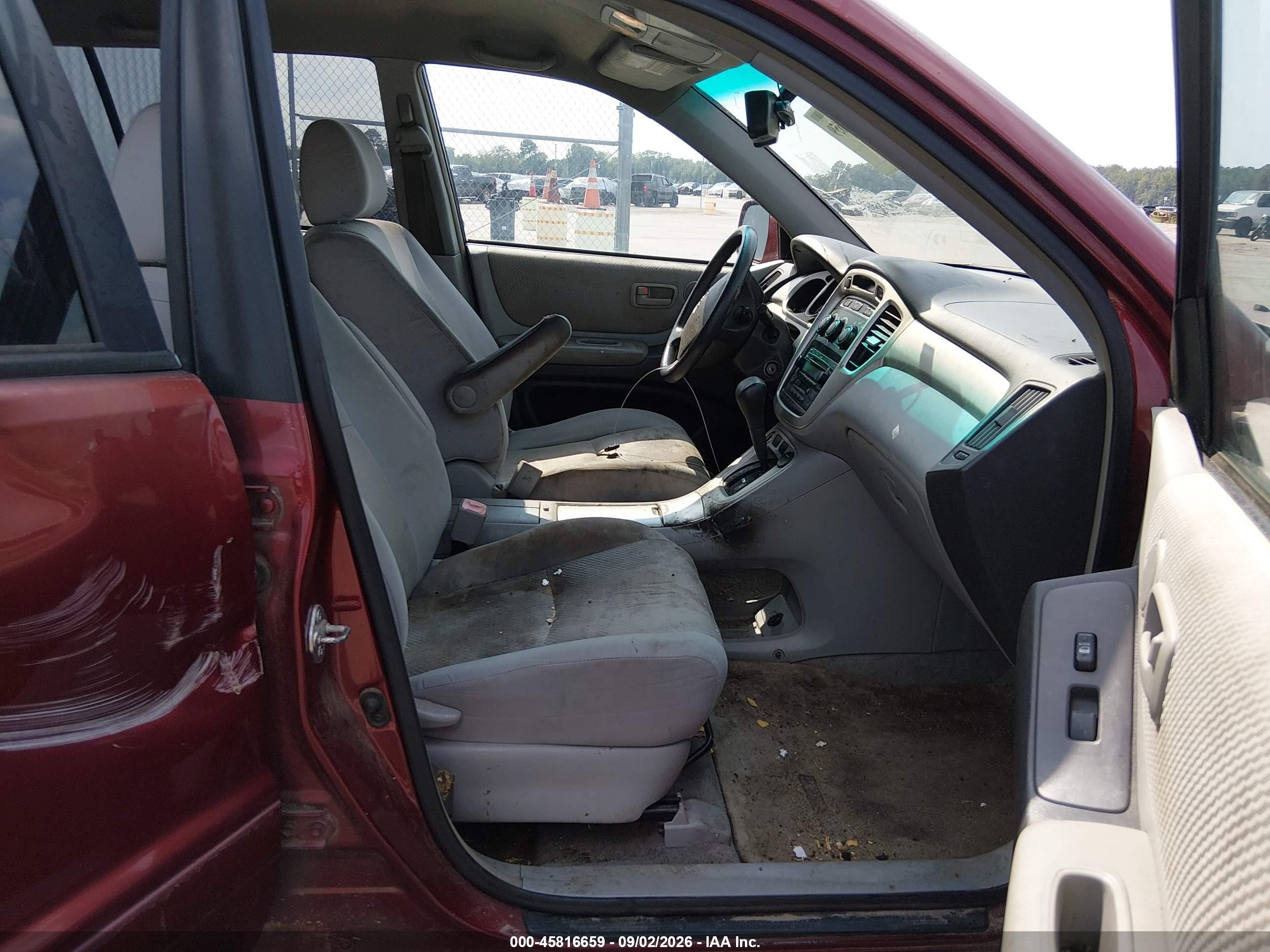 2006 Toyota Highlander   Burgundy vin: JTEGD21A760154263