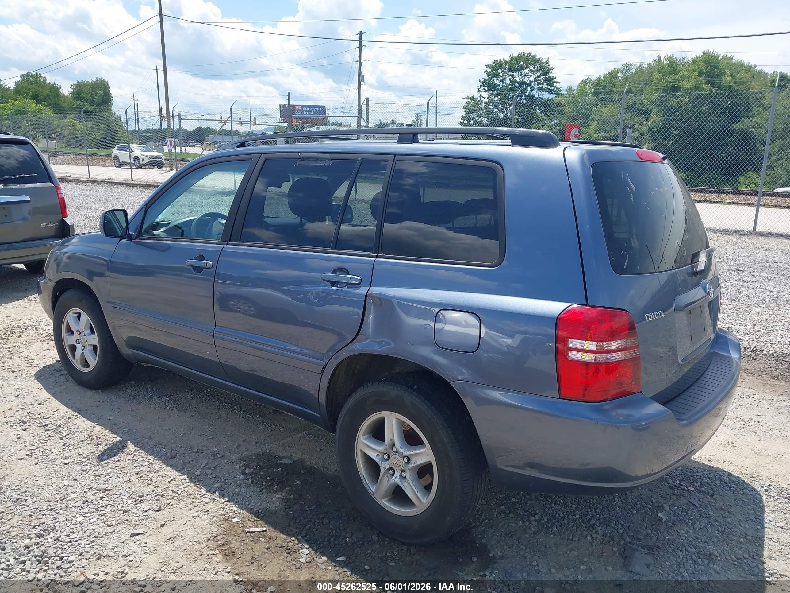2003 Toyota Highlander   Blue vin: JTEGD21A830068276