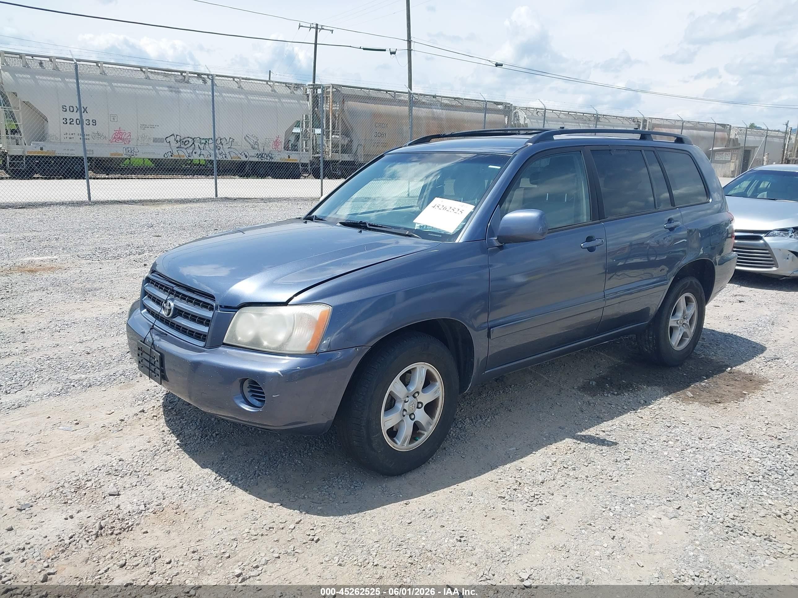 2003 Toyota Highlander   Blue vin: JTEGD21A830068276