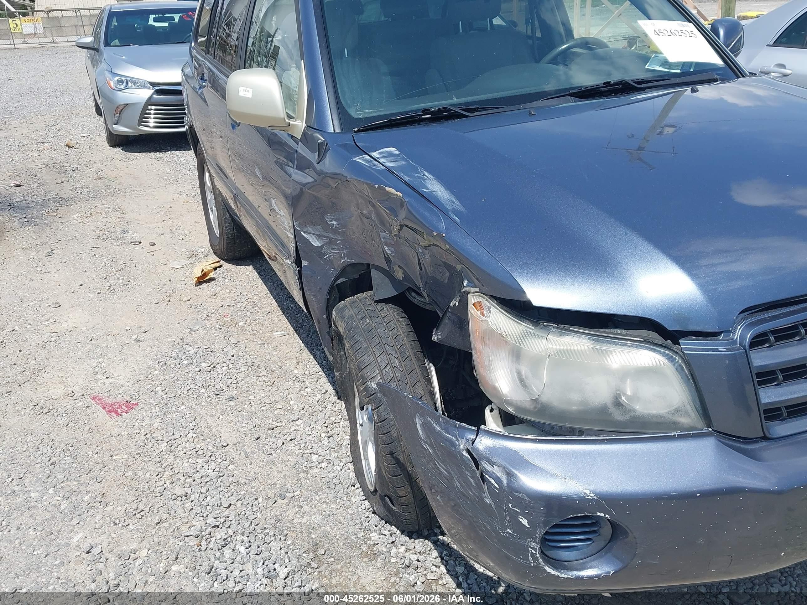 2003 Toyota Highlander   Blue vin: JTEGD21A830068276