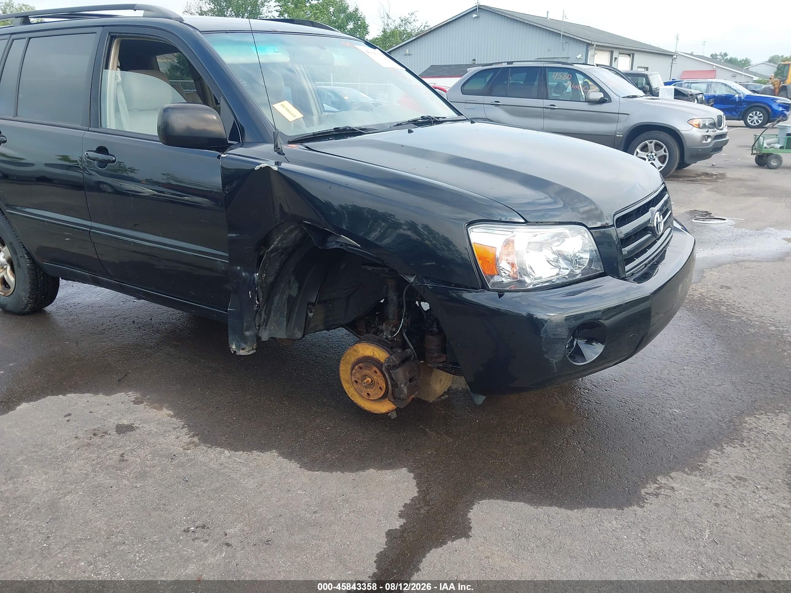 2004 Toyota Highlander Черный vin: JTEGD21A840079313