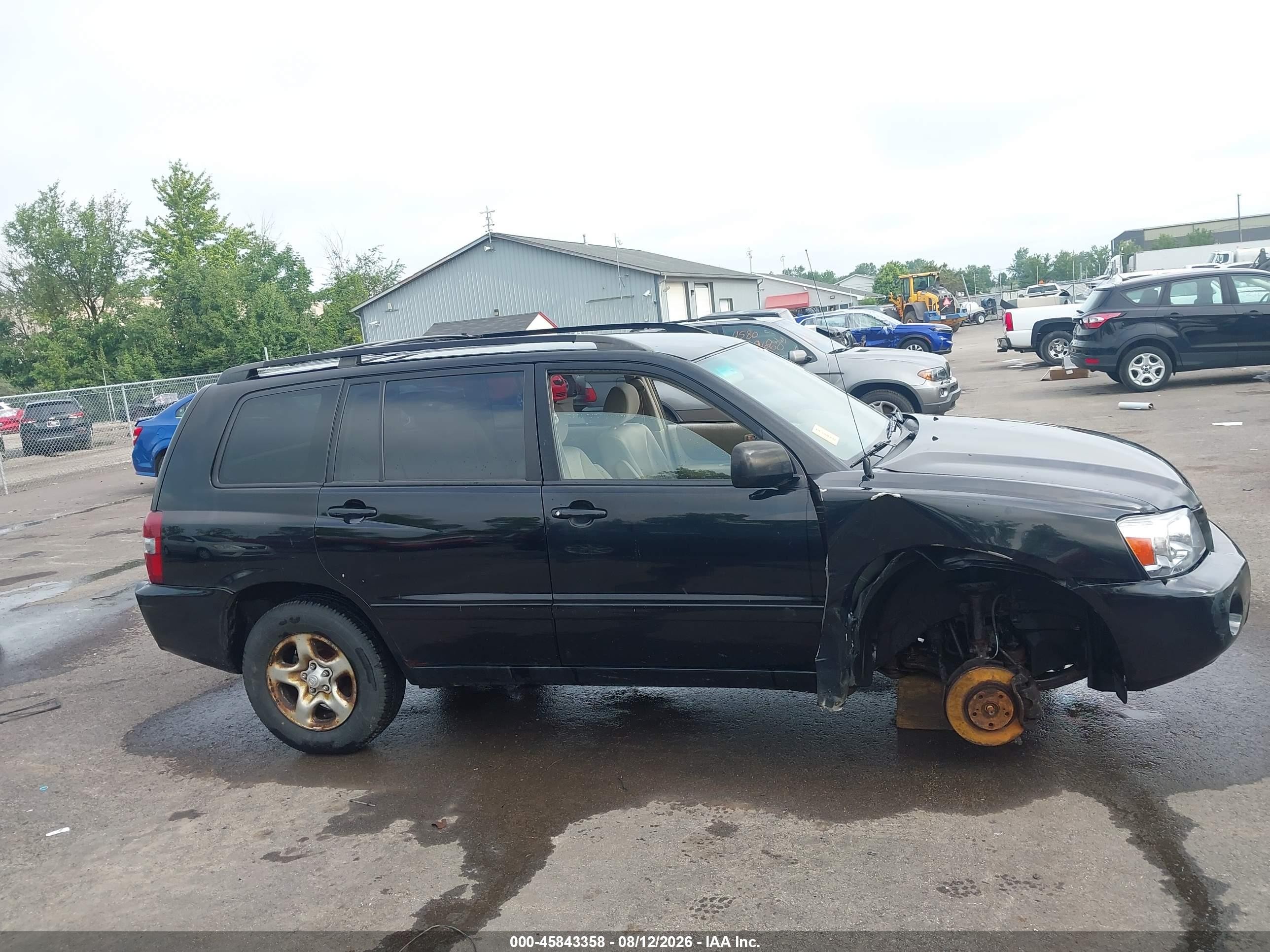 2004 Toyota Highlander Черный vin: JTEGD21A840079313