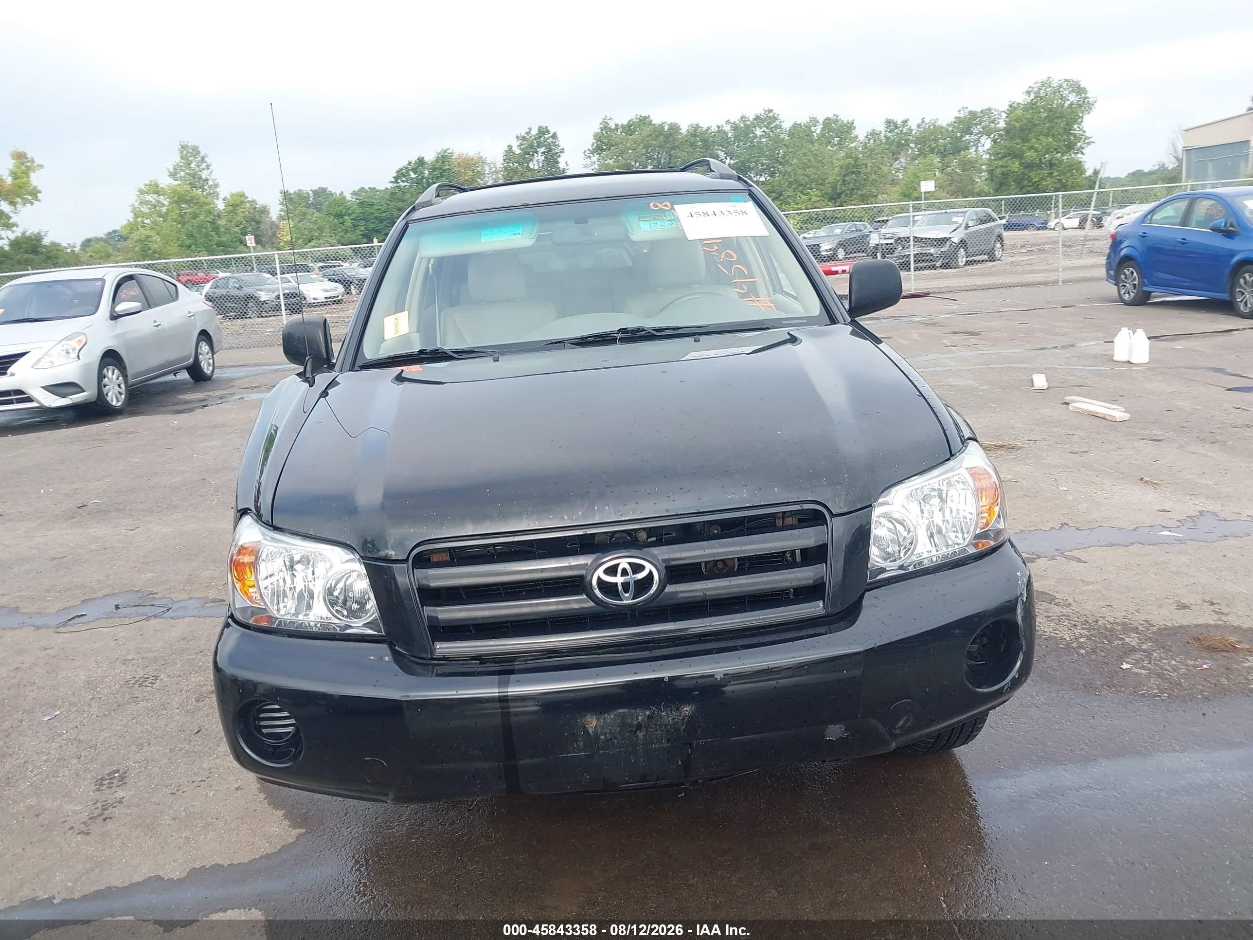 2004 Toyota Highlander Черный vin: JTEGD21A840079313