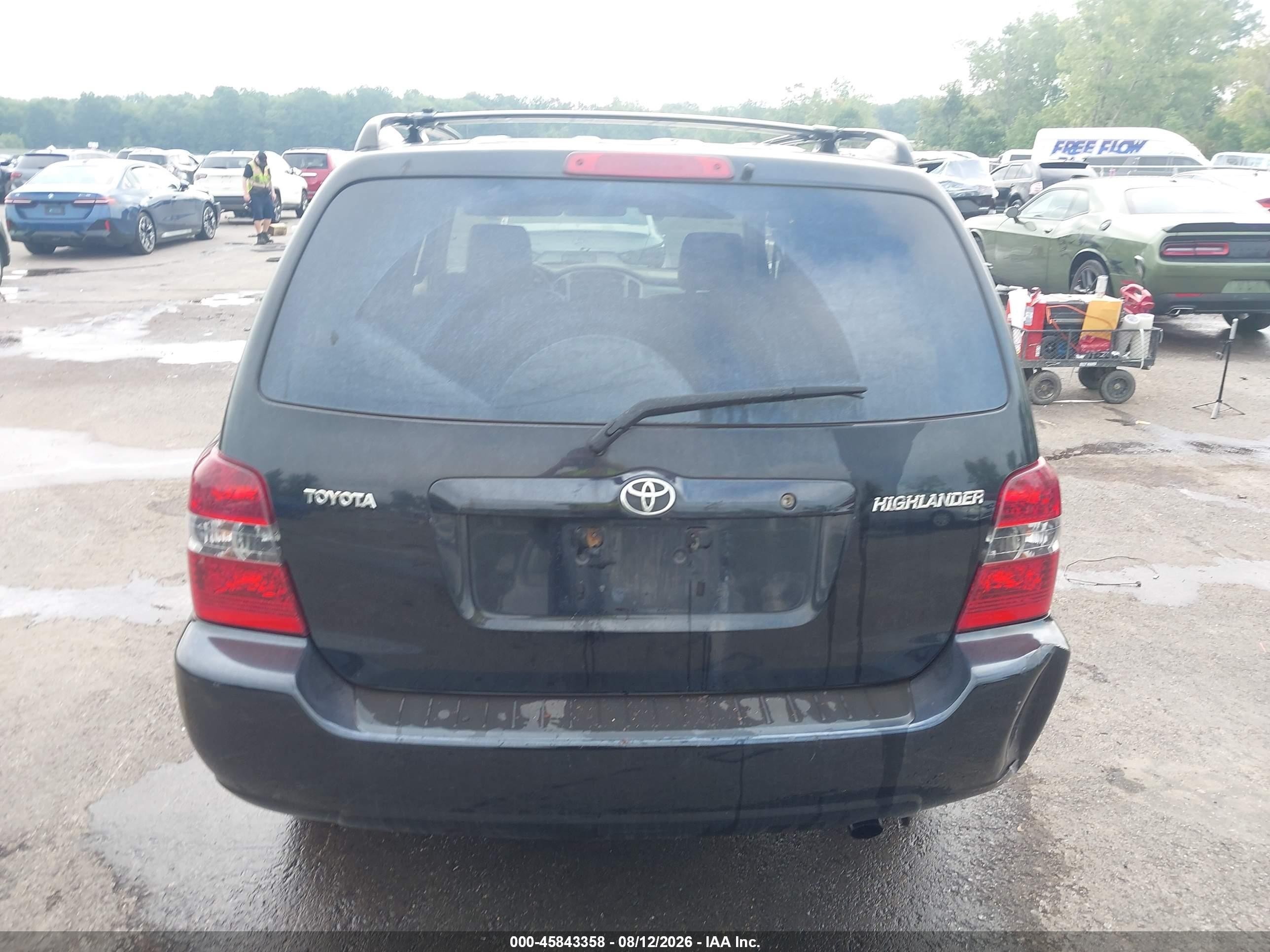 2004 Toyota Highlander Черный vin: JTEGD21A840079313