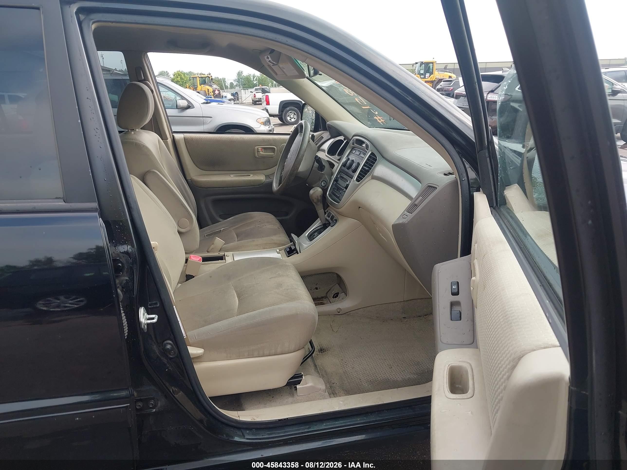 2004 Toyota Highlander Черный vin: JTEGD21A840079313