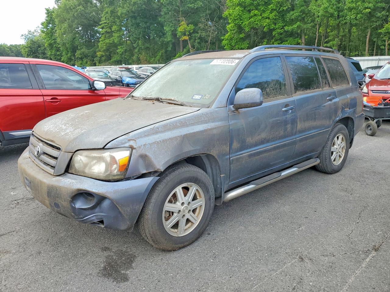 2004 Toyota Highlander Base Blue vin: JTEGD21A840105103